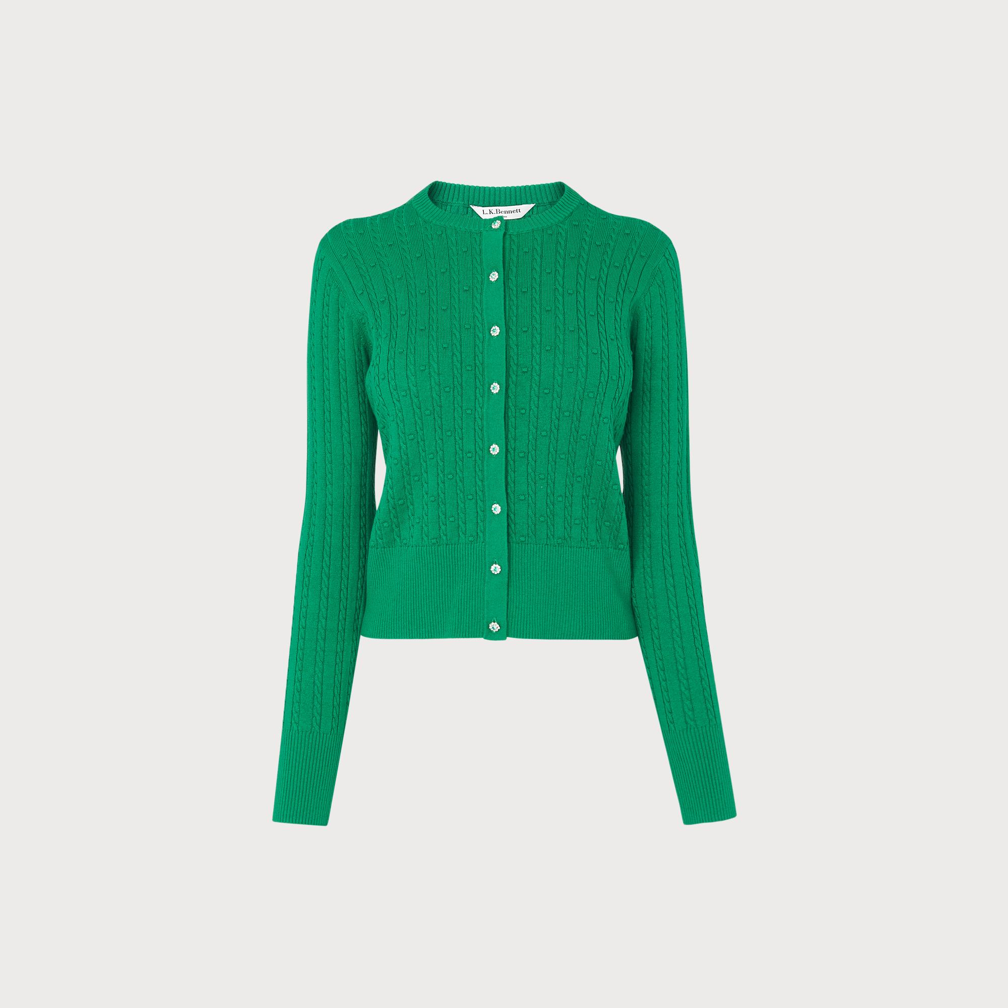 emerald green cardigan uk
