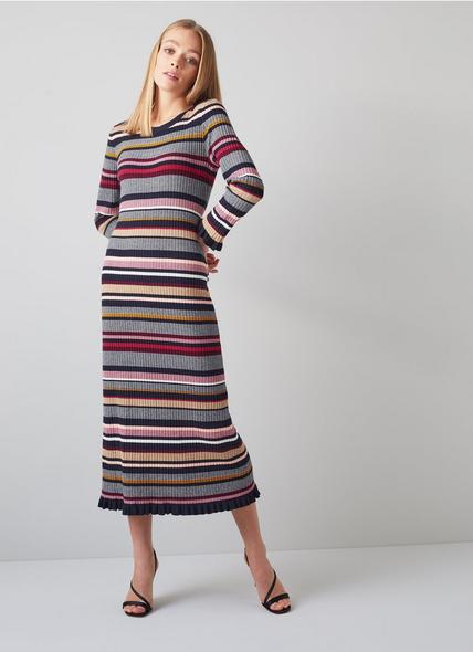 Lillian Multi-Stripe Knitted Dress