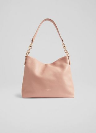 Rebecca Pink Leather Hobo Bag