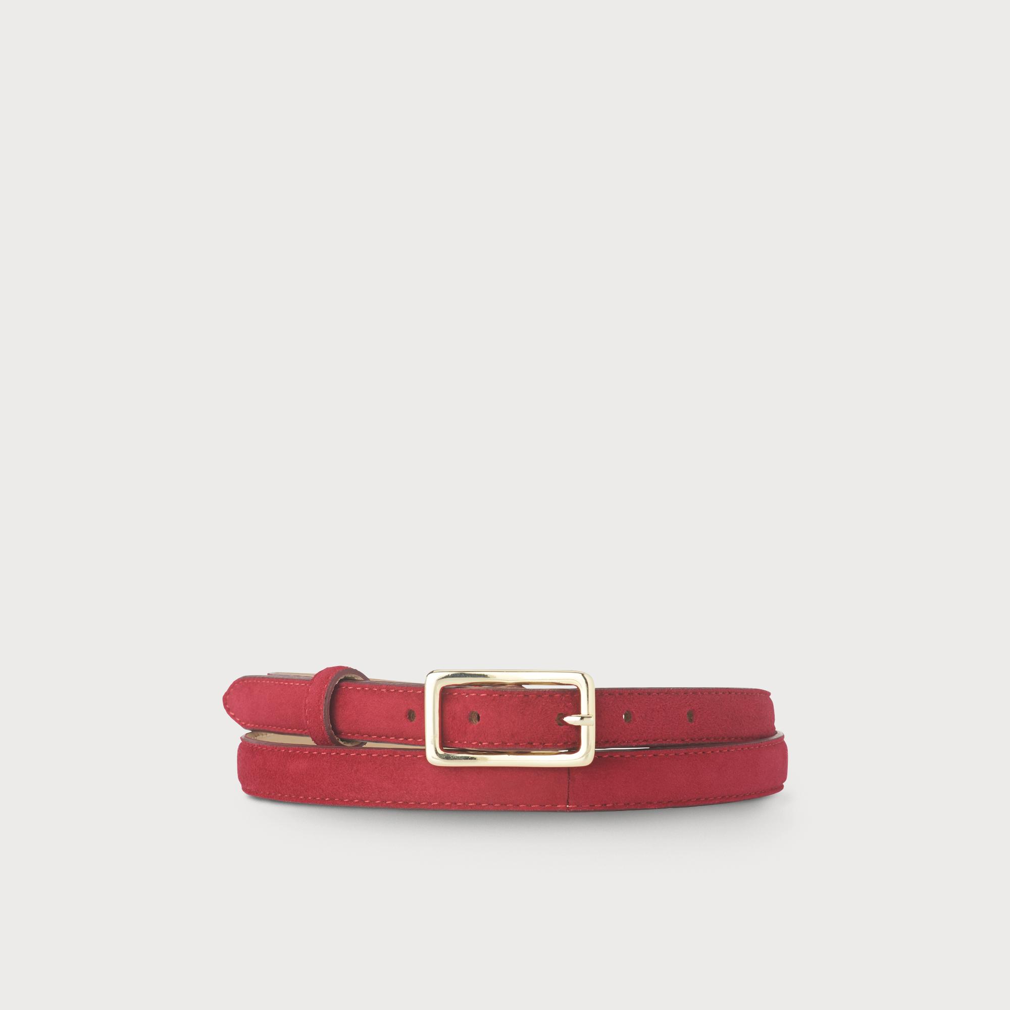 Glenda Poppy Suede Belt