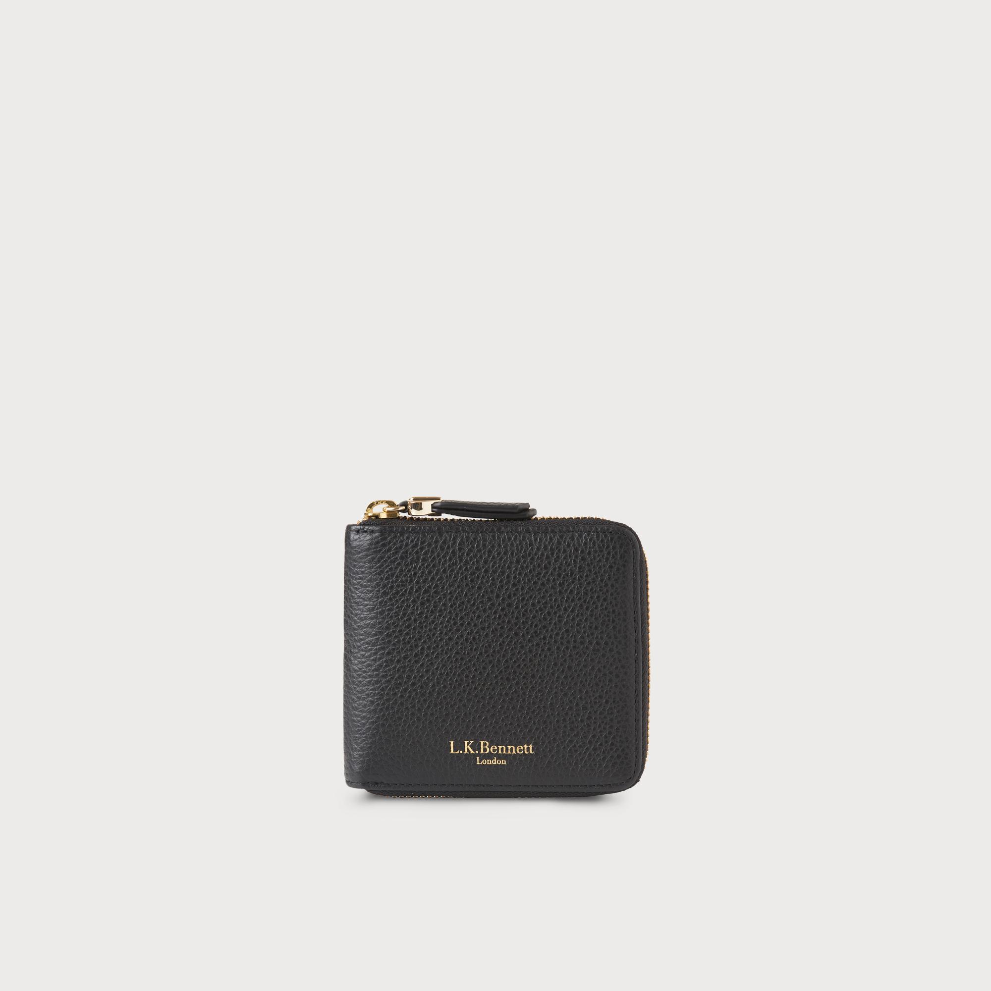 Penelope Black Leather Purse