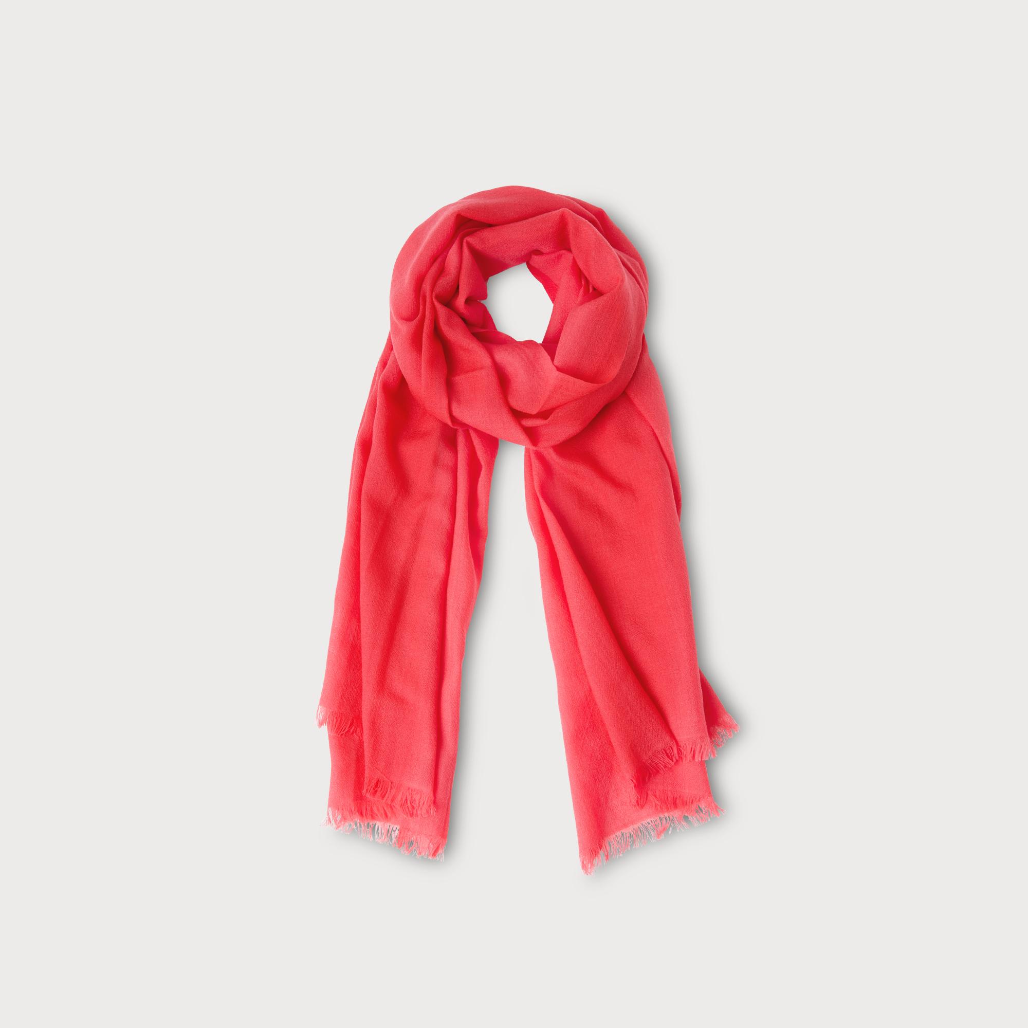 Gracia Geranium Wool Scarf