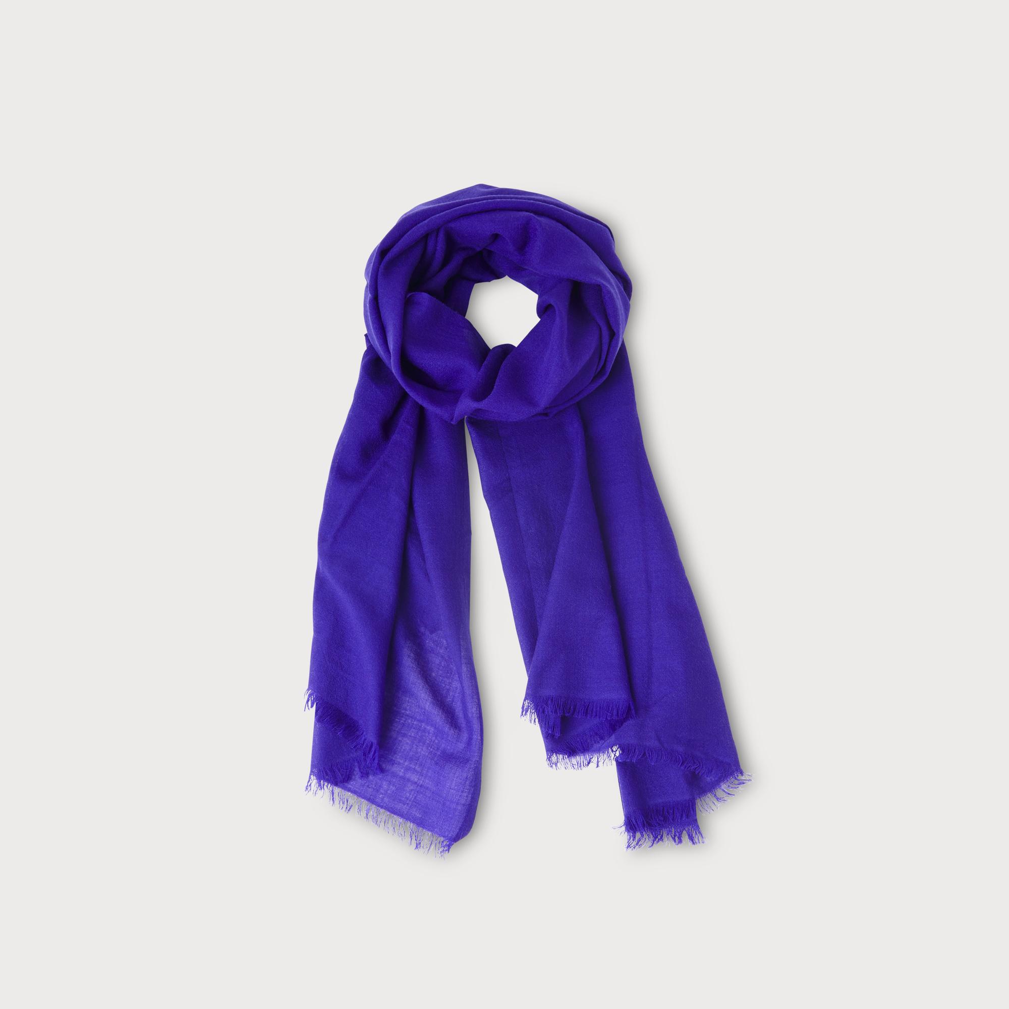Gracia Violet Wool Scarf