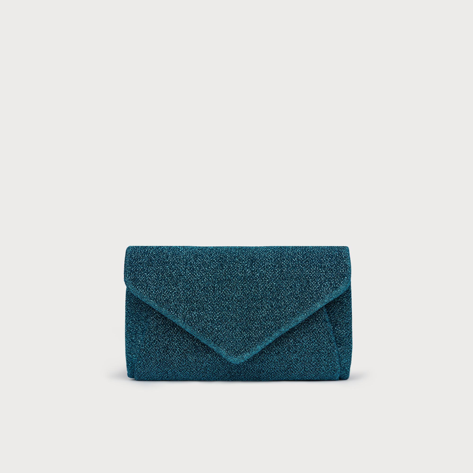 aqua clutch bag