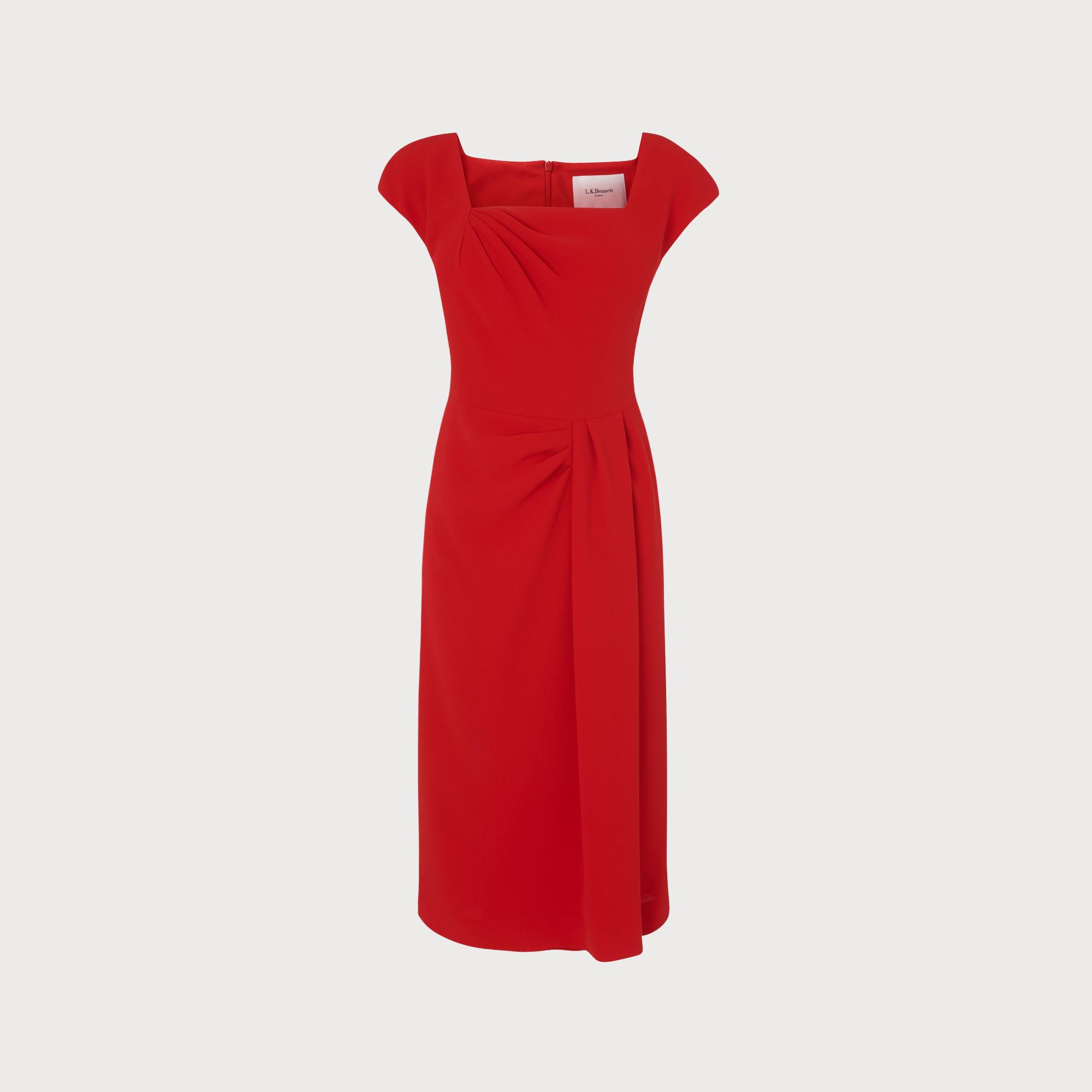 lk bennett red dress