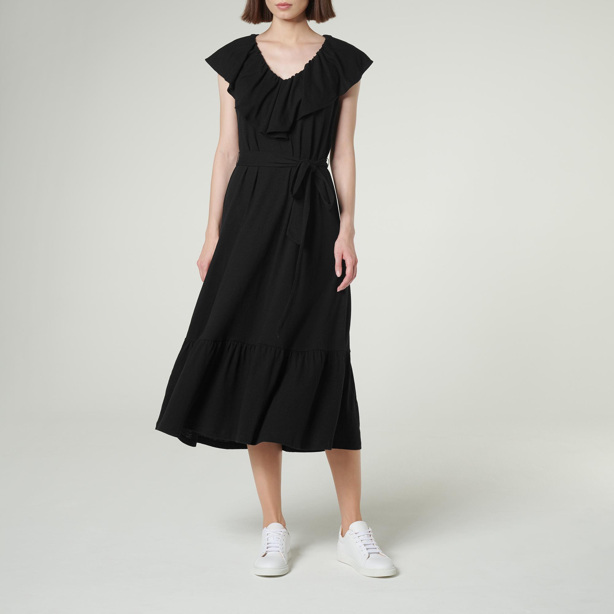 L.K.Bennett Margret Black Cotton Linen Dress | eBay
