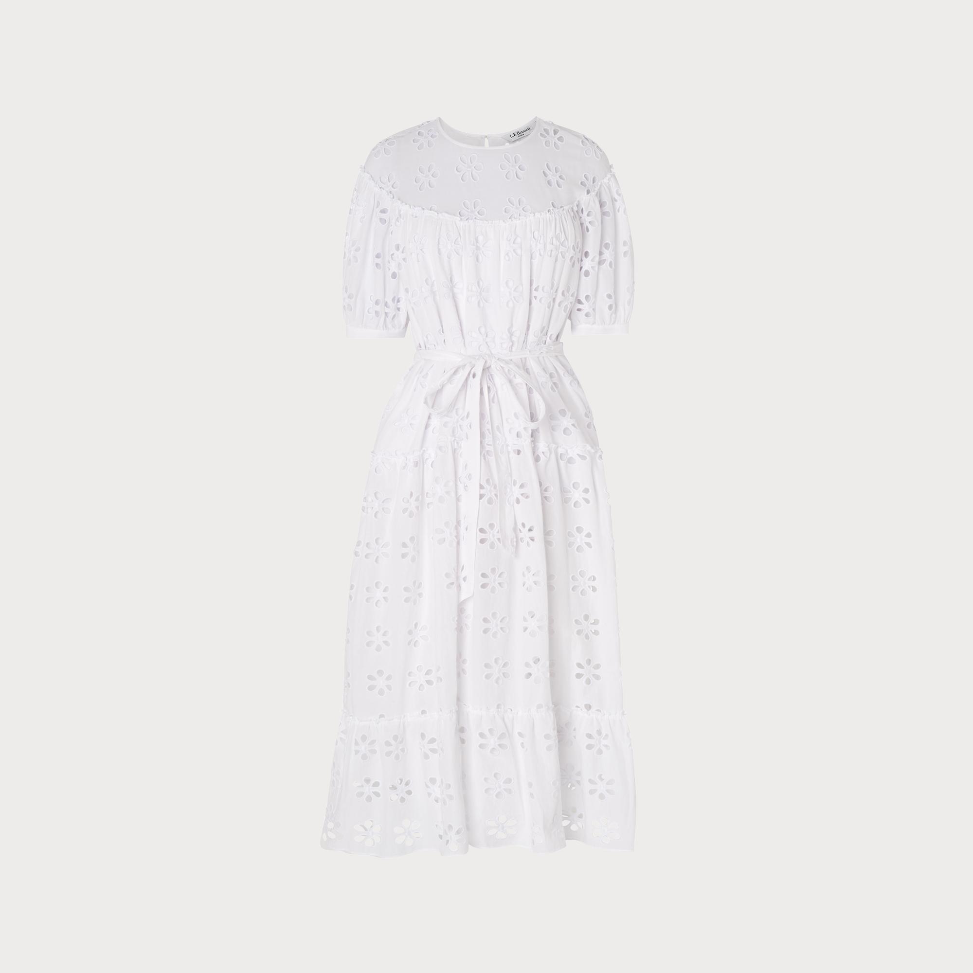 white broderie dress uk