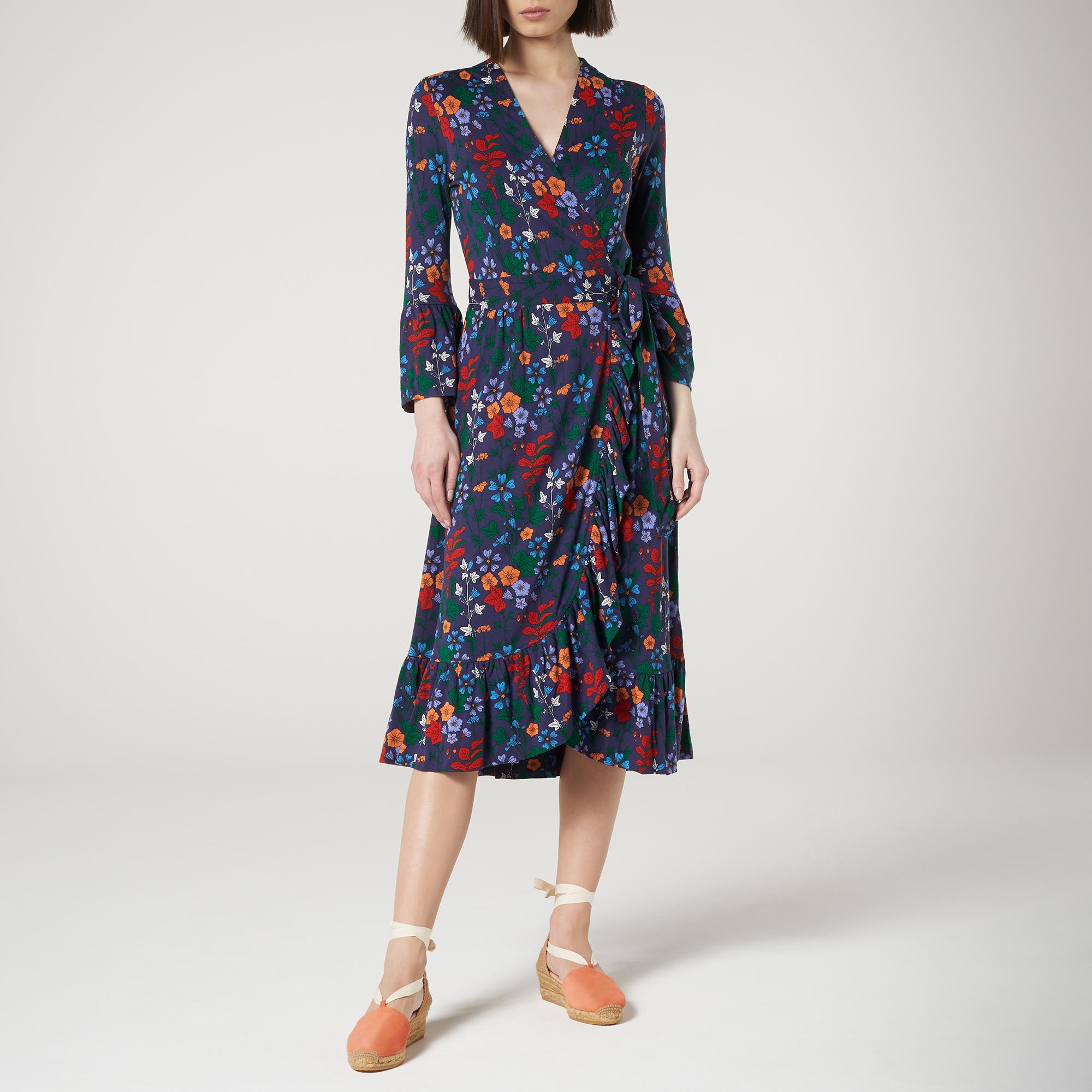 L.K.Bennett Vika Floral Print Wrap Dress | eBay