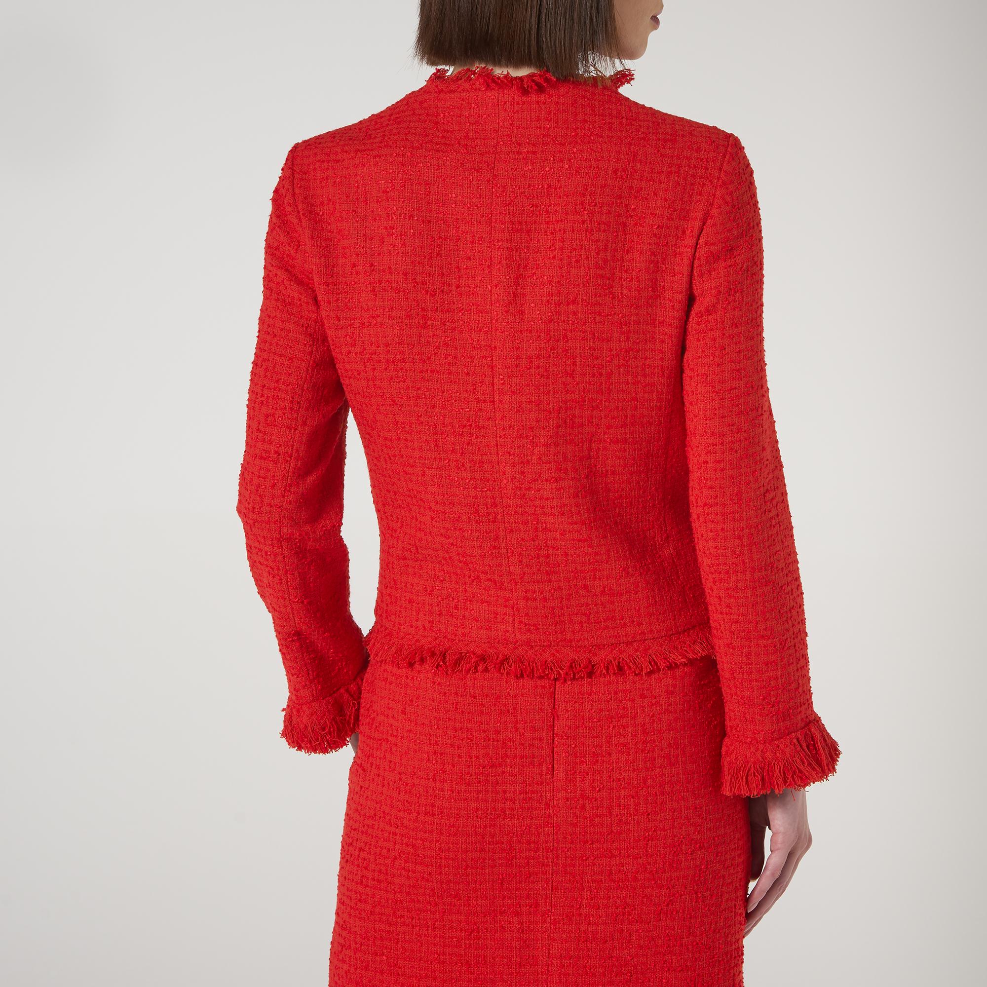 L.K.Bennett Myia Red Tweed Jacket | eBay
