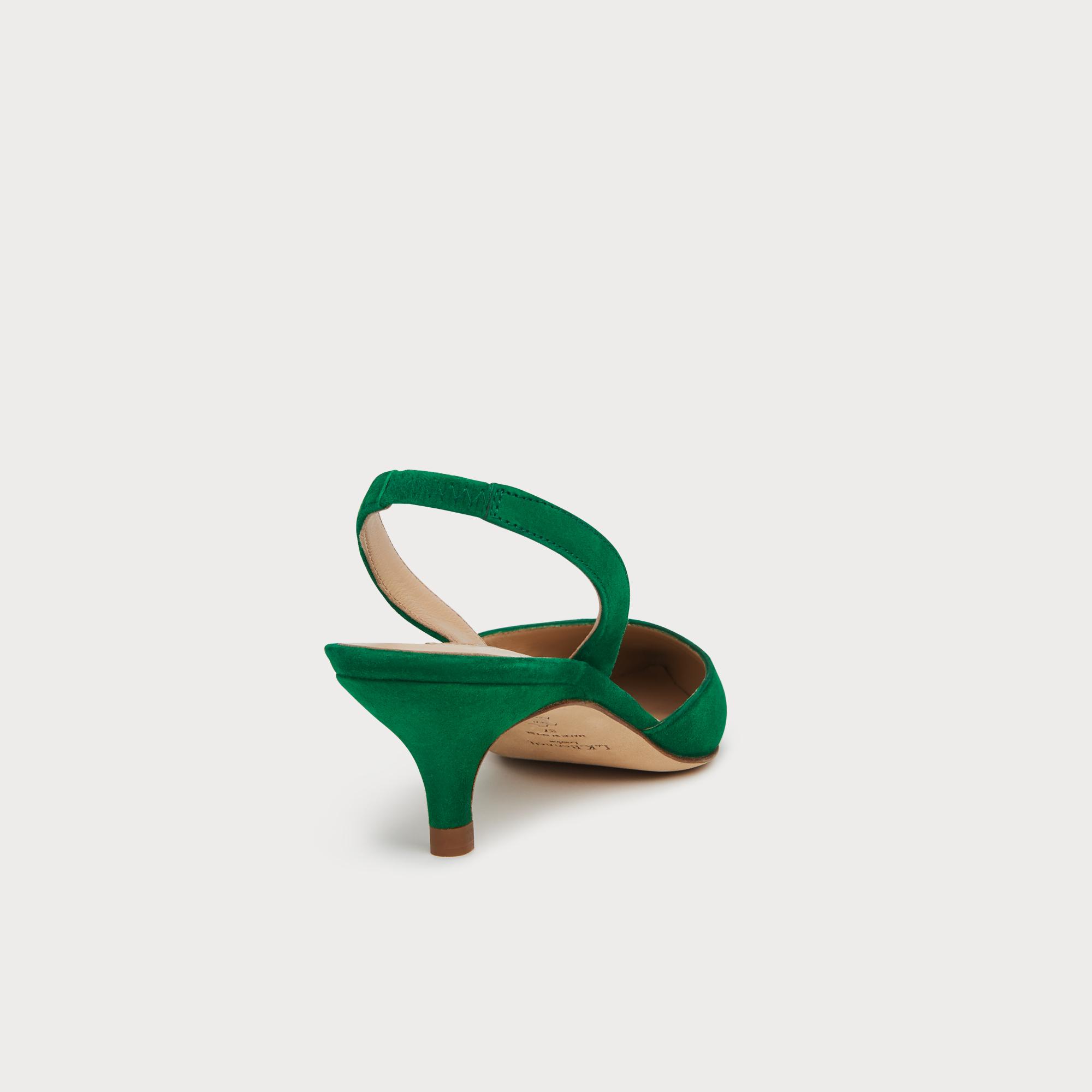 lk bennett suede court shoes