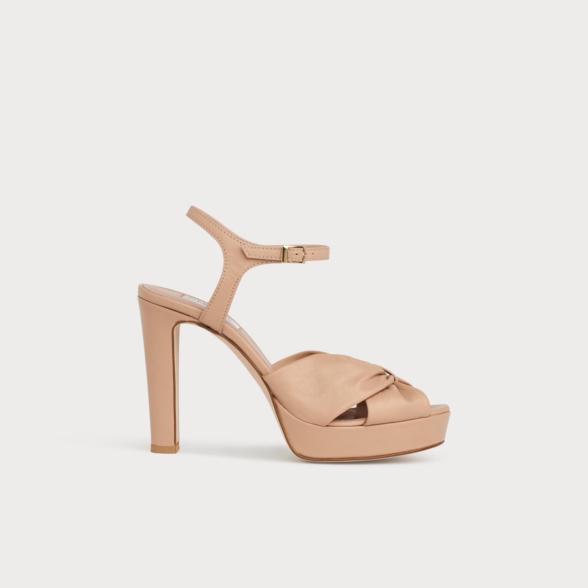 lk bennett tan sandals