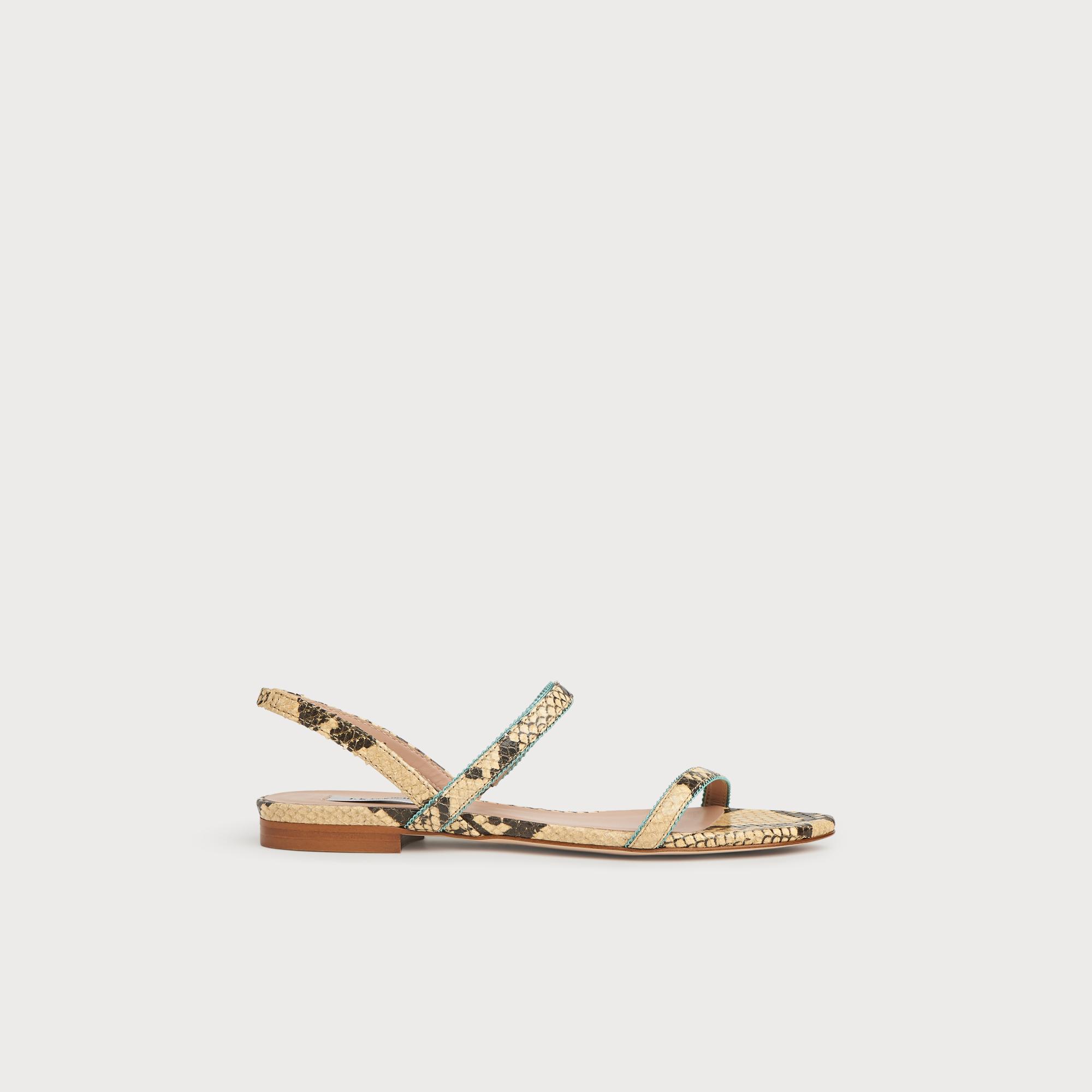 yellow flat sandals uk
