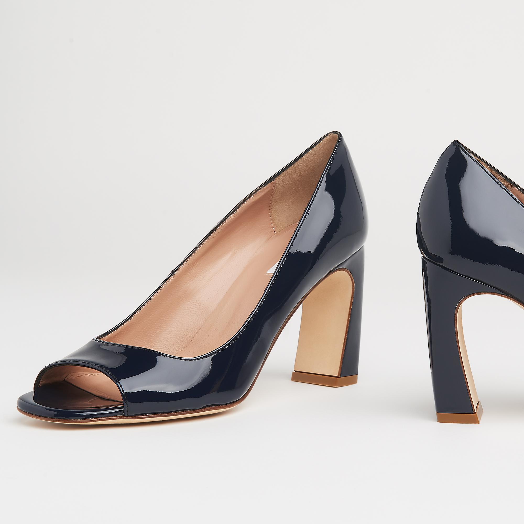 lk bennett navy patent shoes