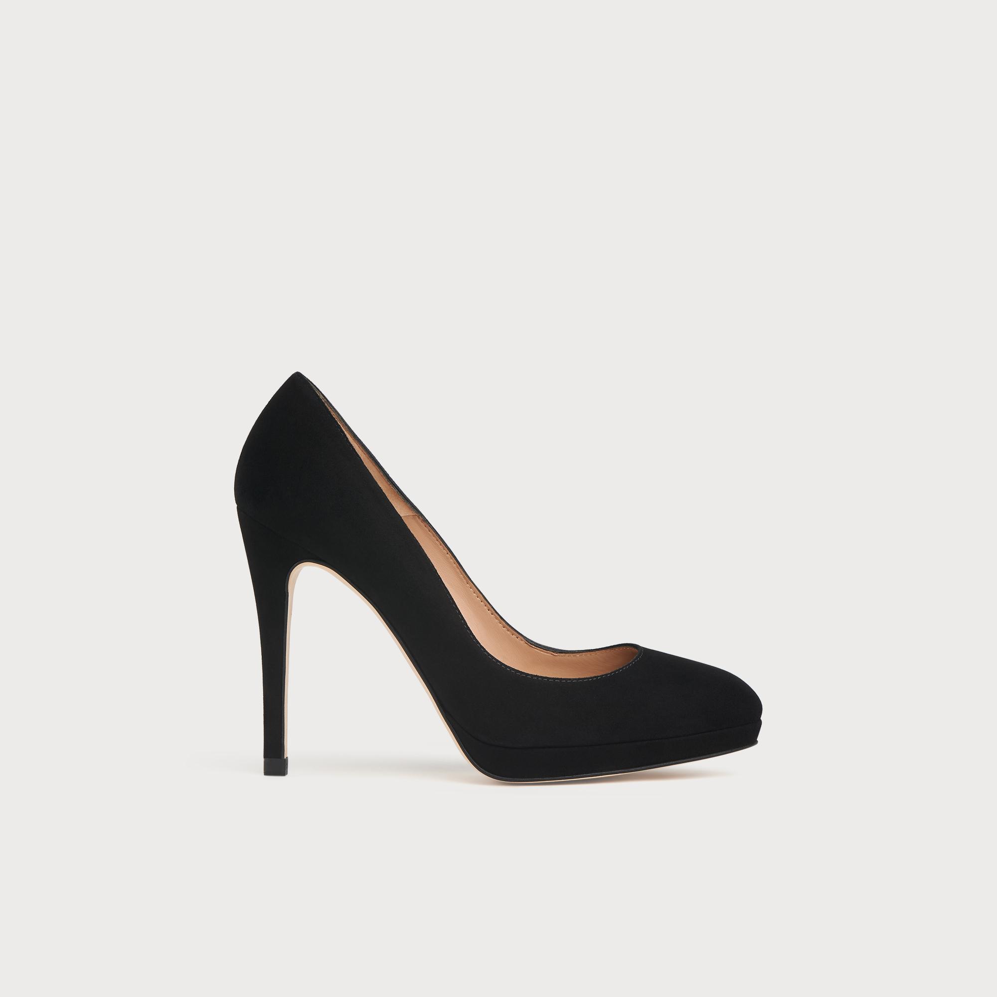 black platform court shoes uk