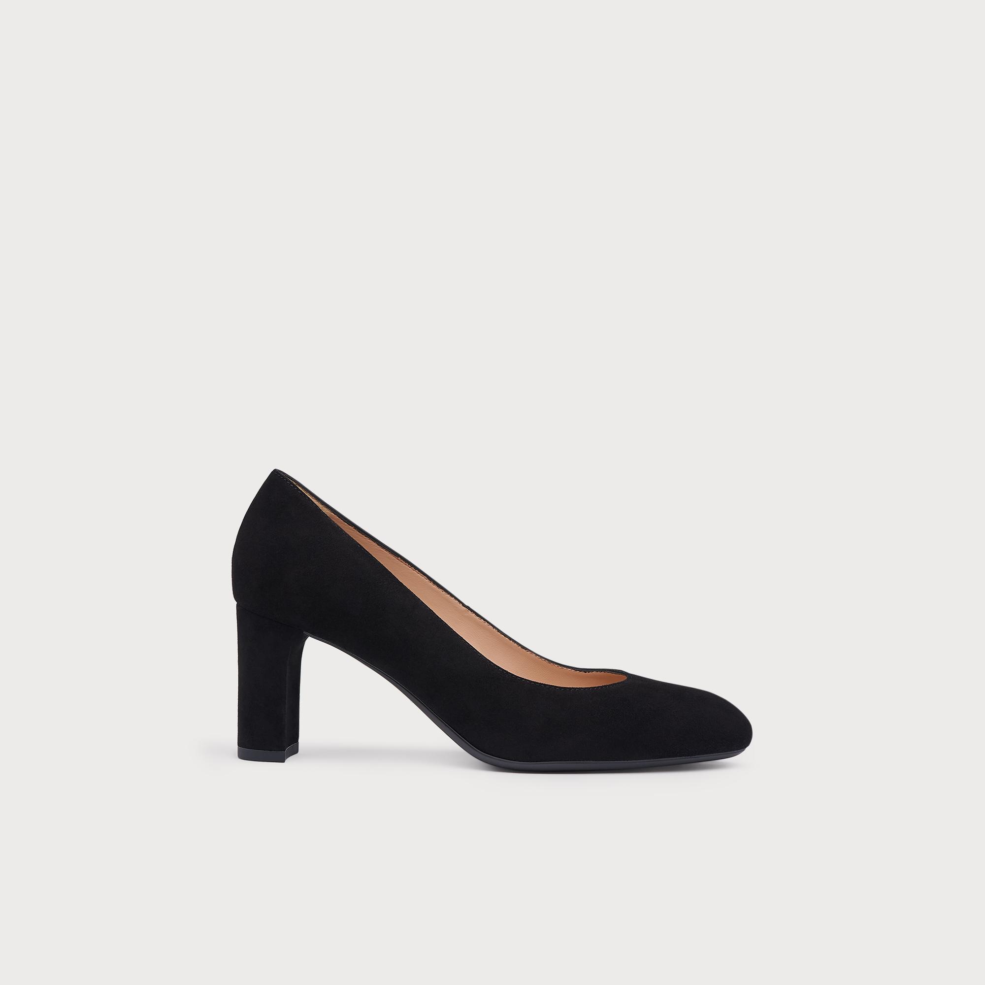 lk bennett suede court shoes