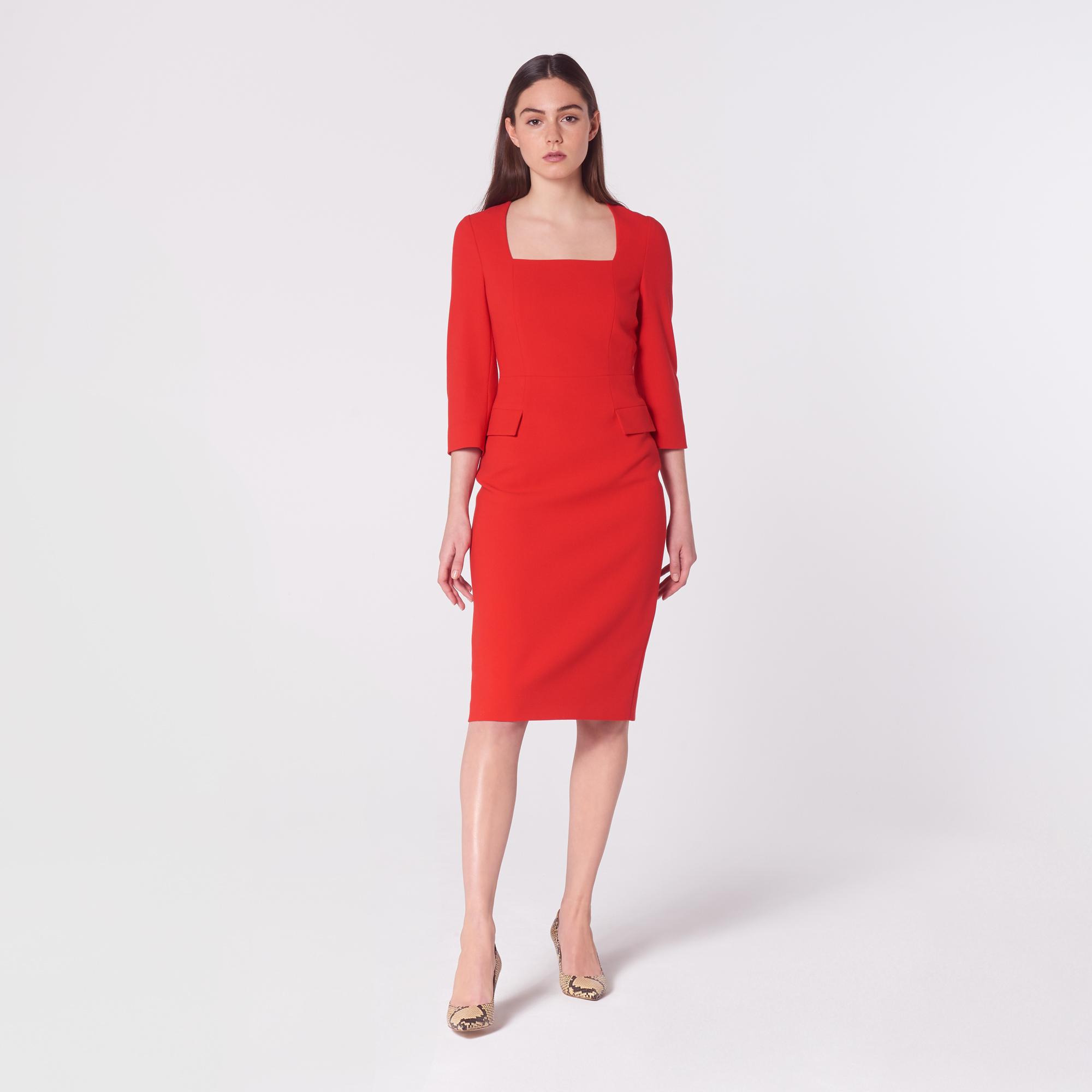 lk bennett red dress