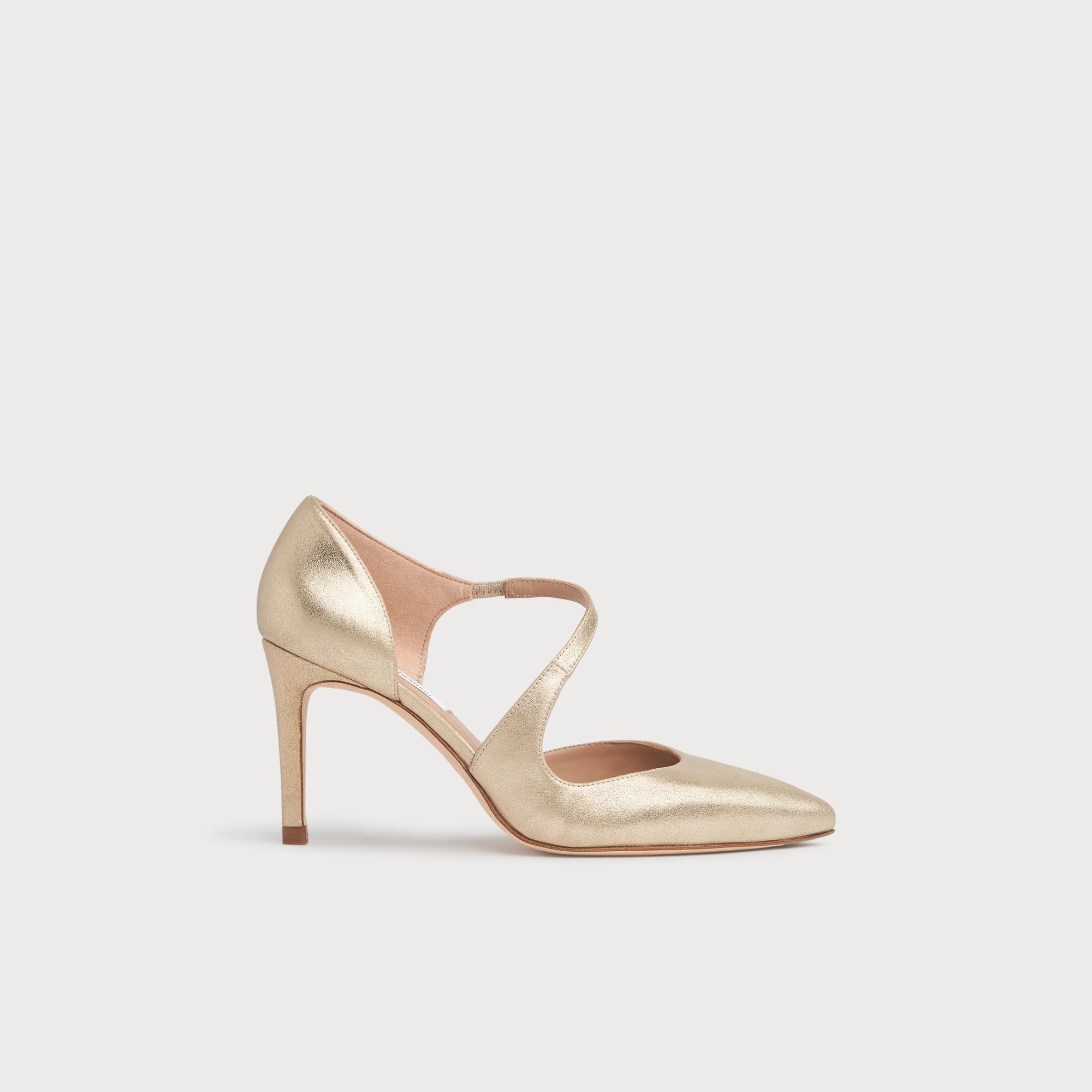 lk bennett gold shoes