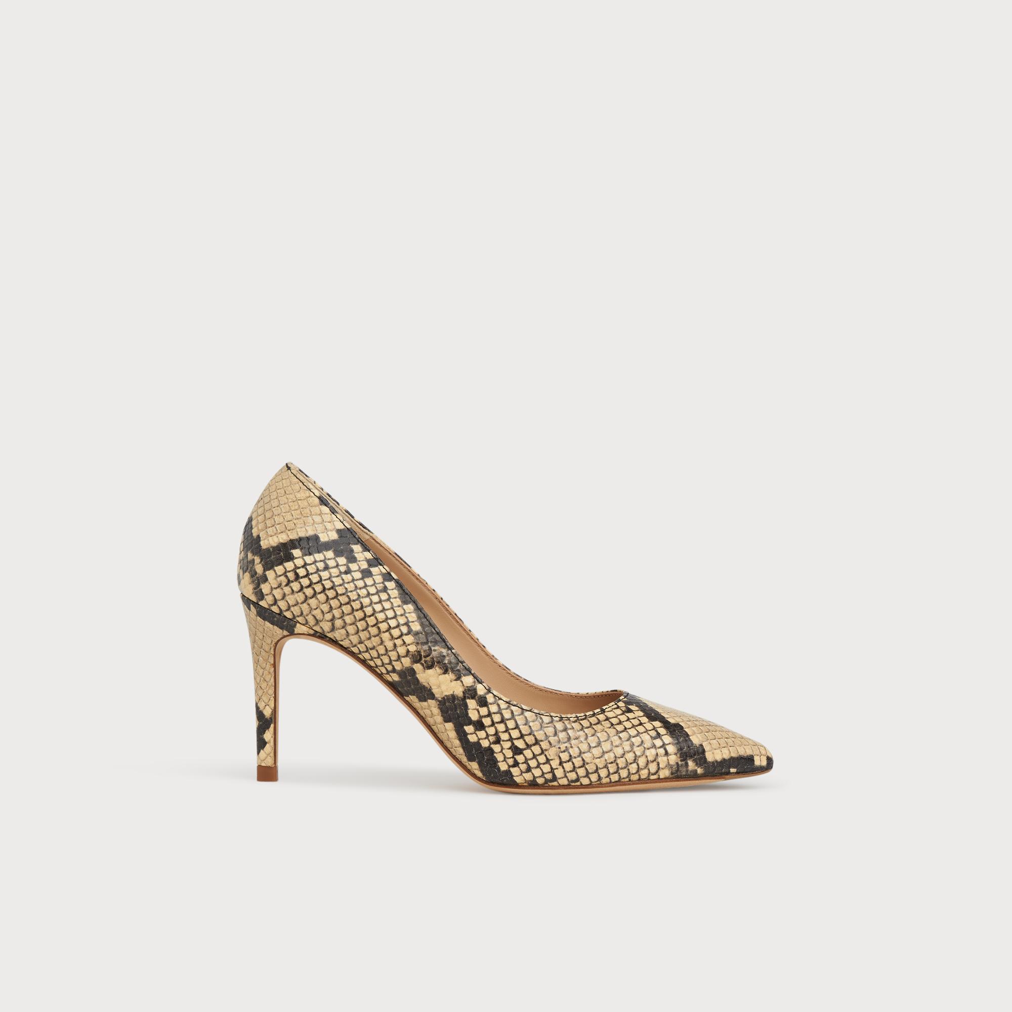snake print court shoes uk