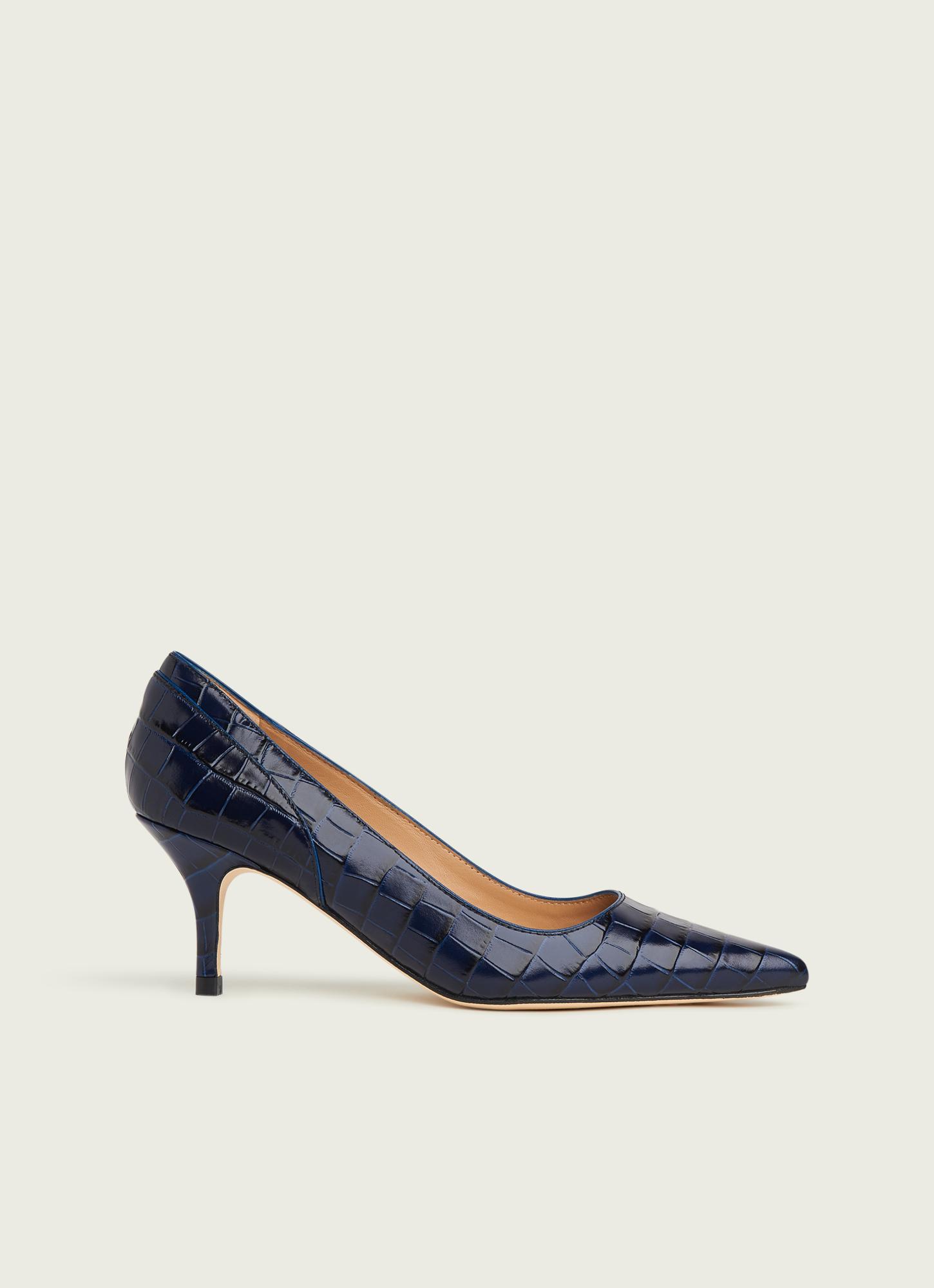 navy leather court shoes size 5