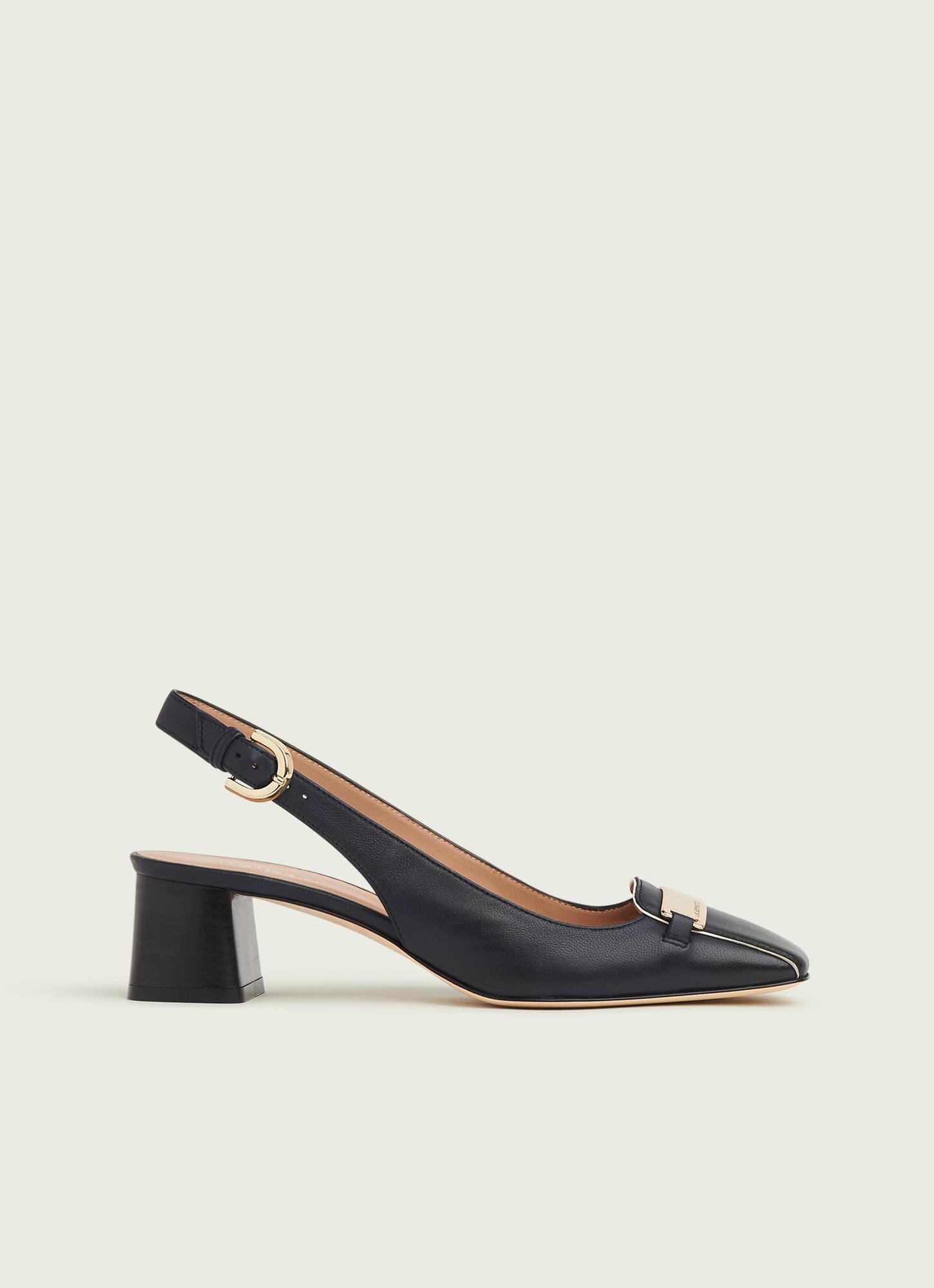 next navy slingbacks