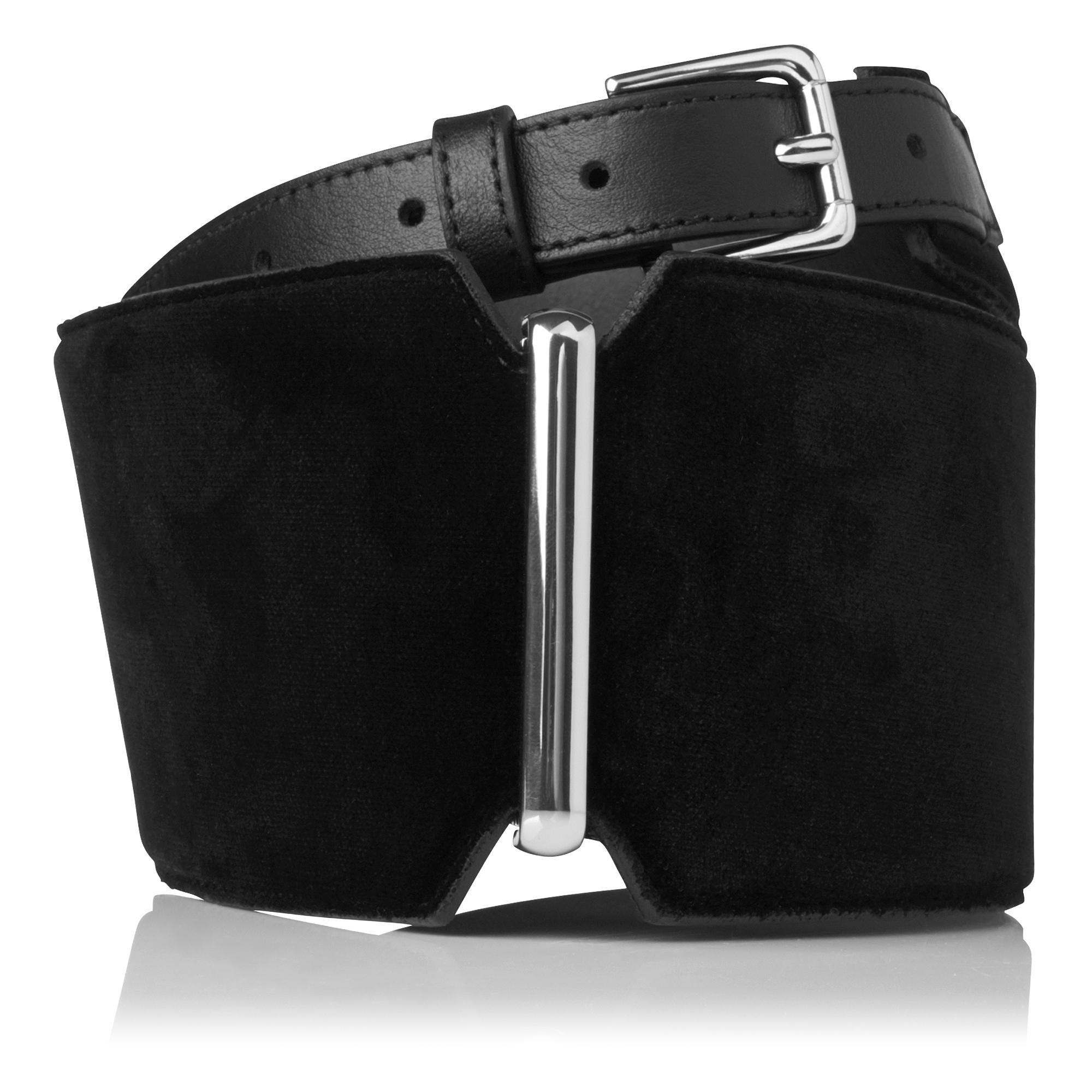 Gwen Black Velvet Belt