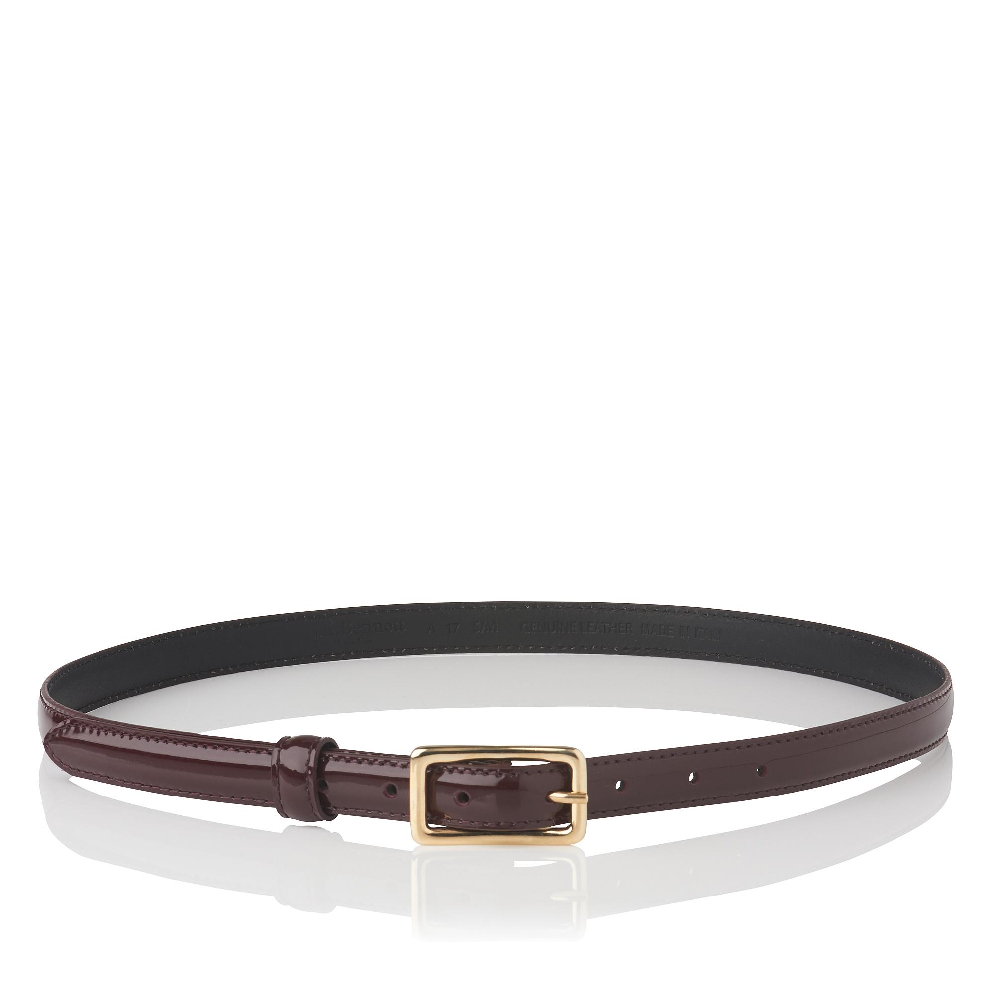 Glenda Oxblood Patent Leather Belt