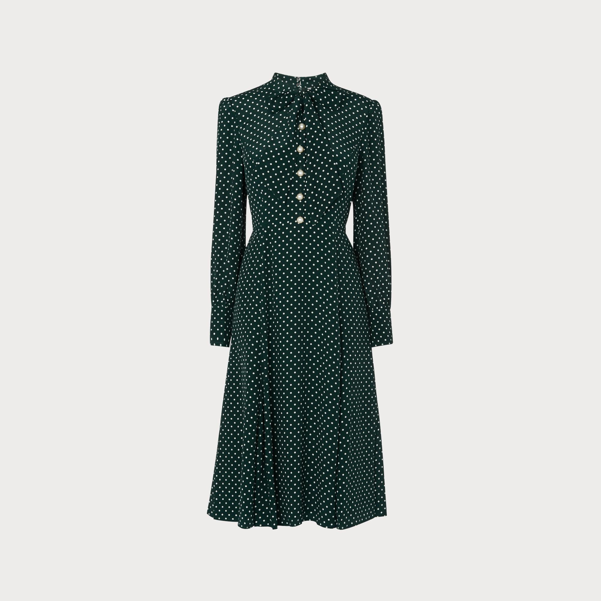 Green Silk Dress