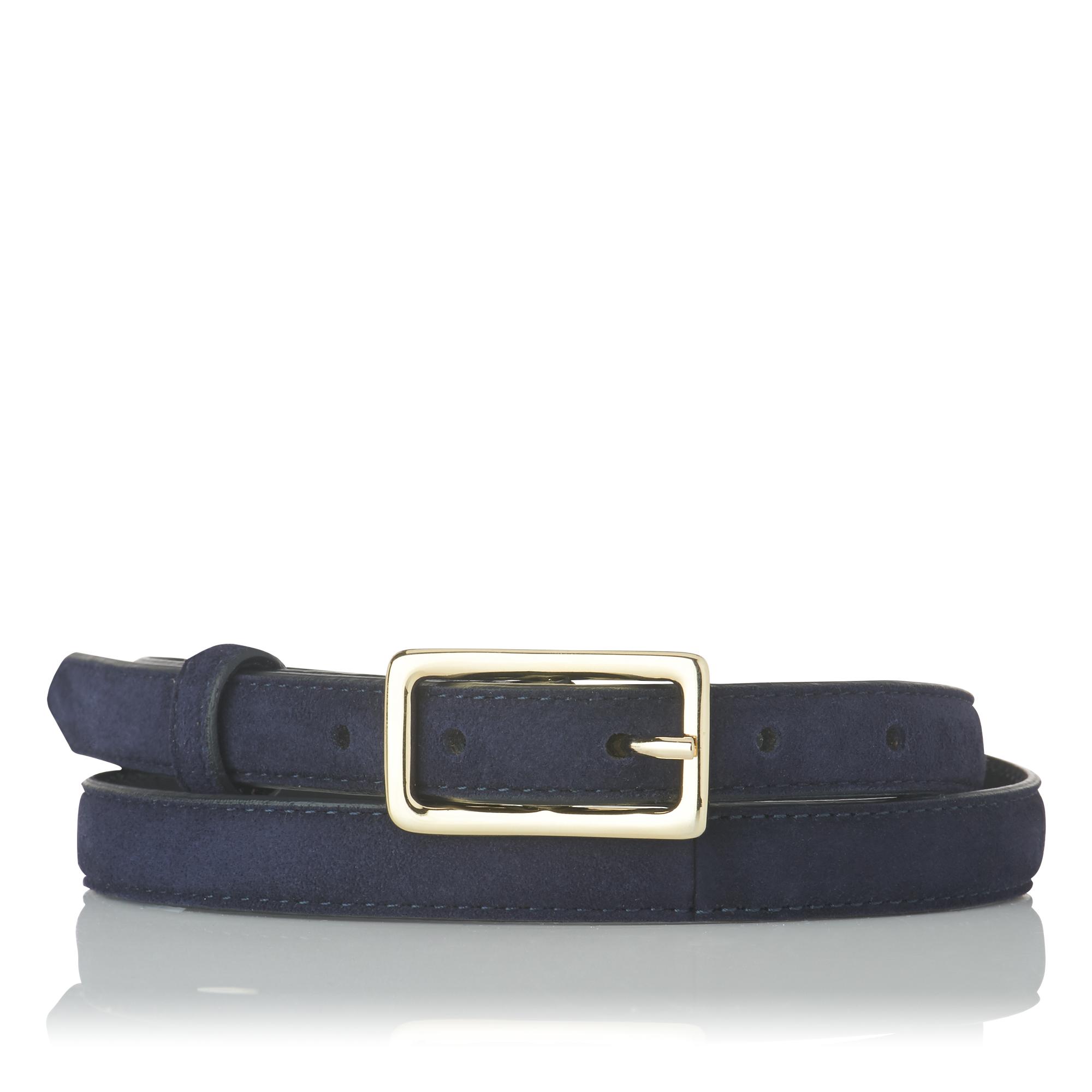 Glenda Navy Suede Belt