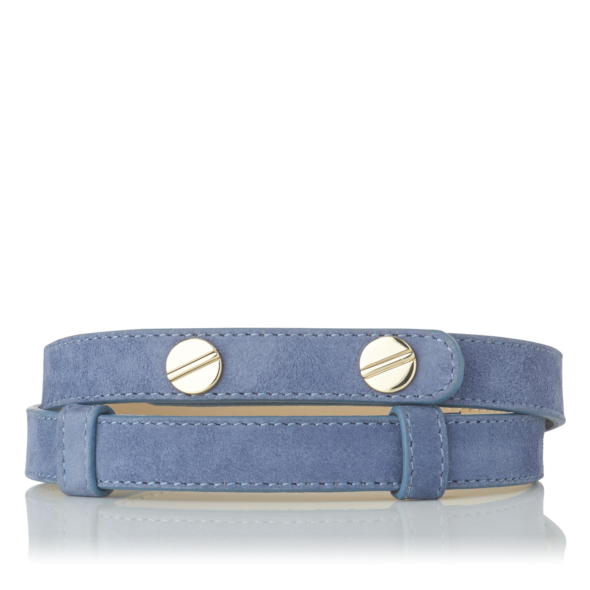 Zahara Blue Suede Belt