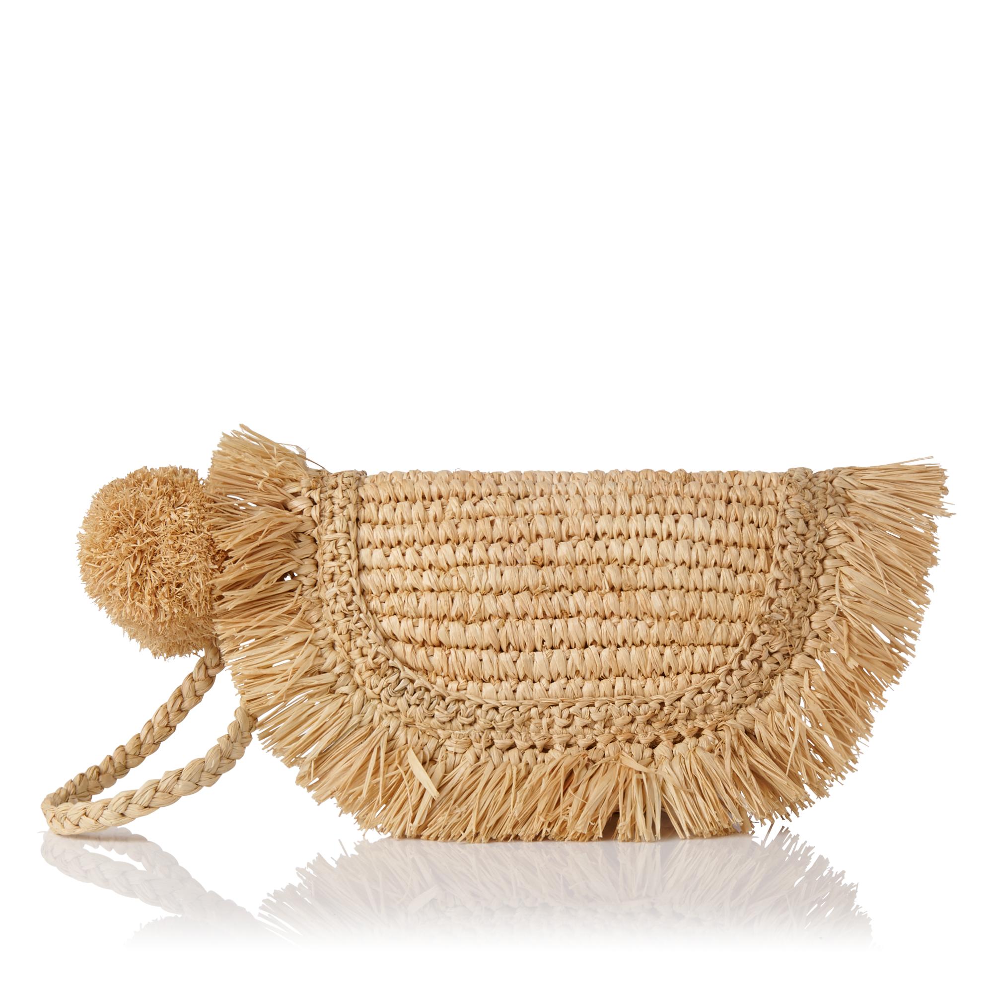 Lucille Raffia Clutch