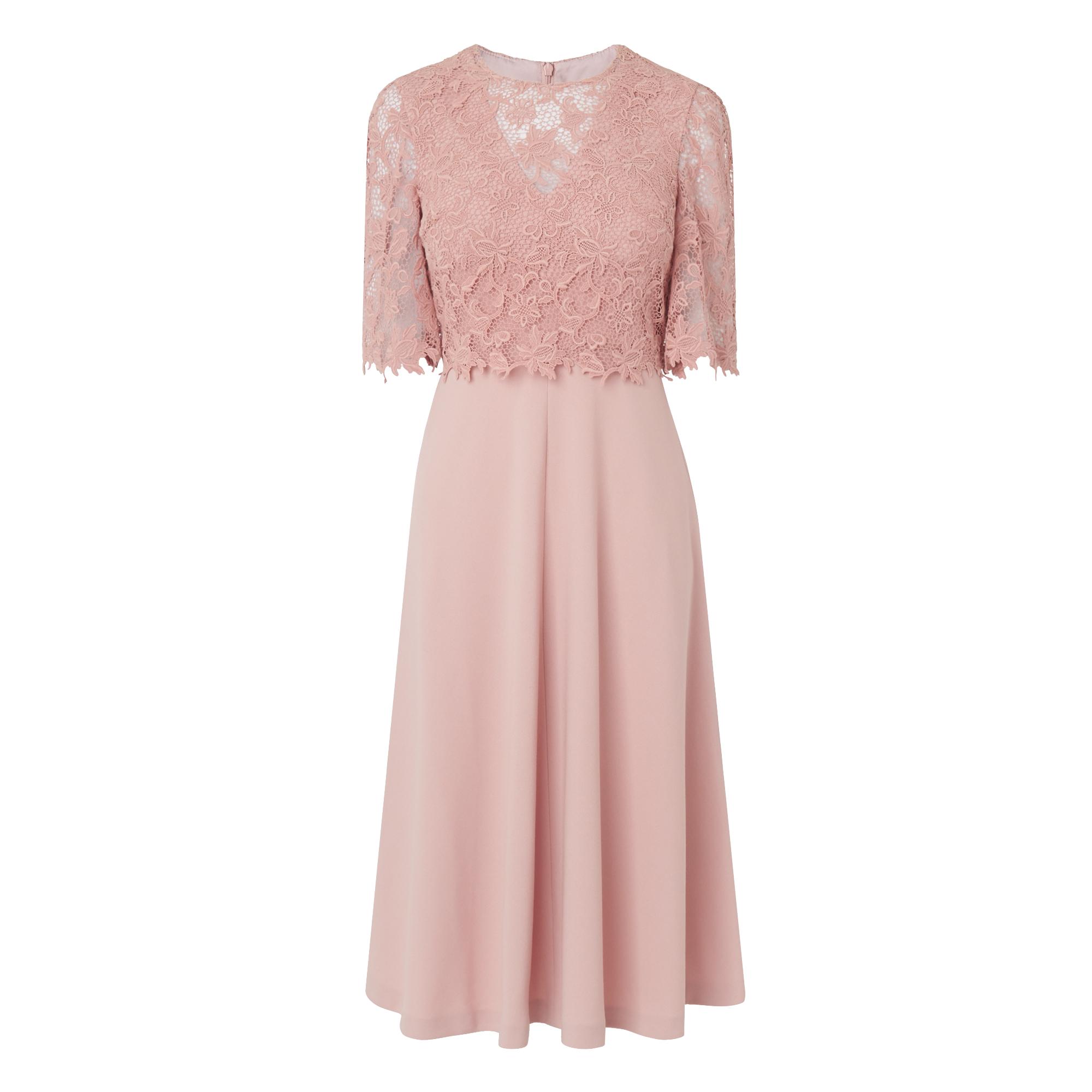 Blush Pink Lace Dress