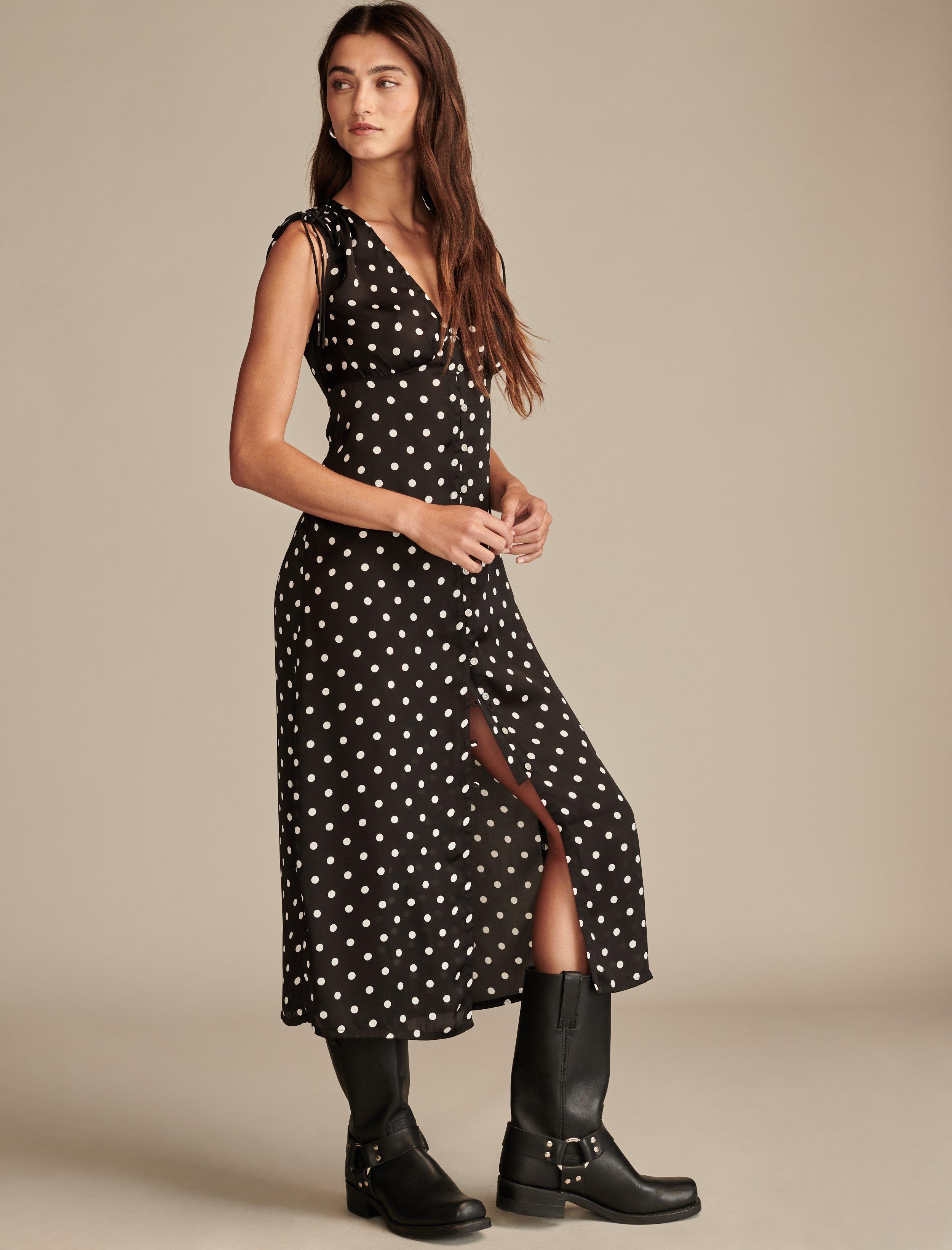 SATIN BUTTON THROUGH MIDI DRESS