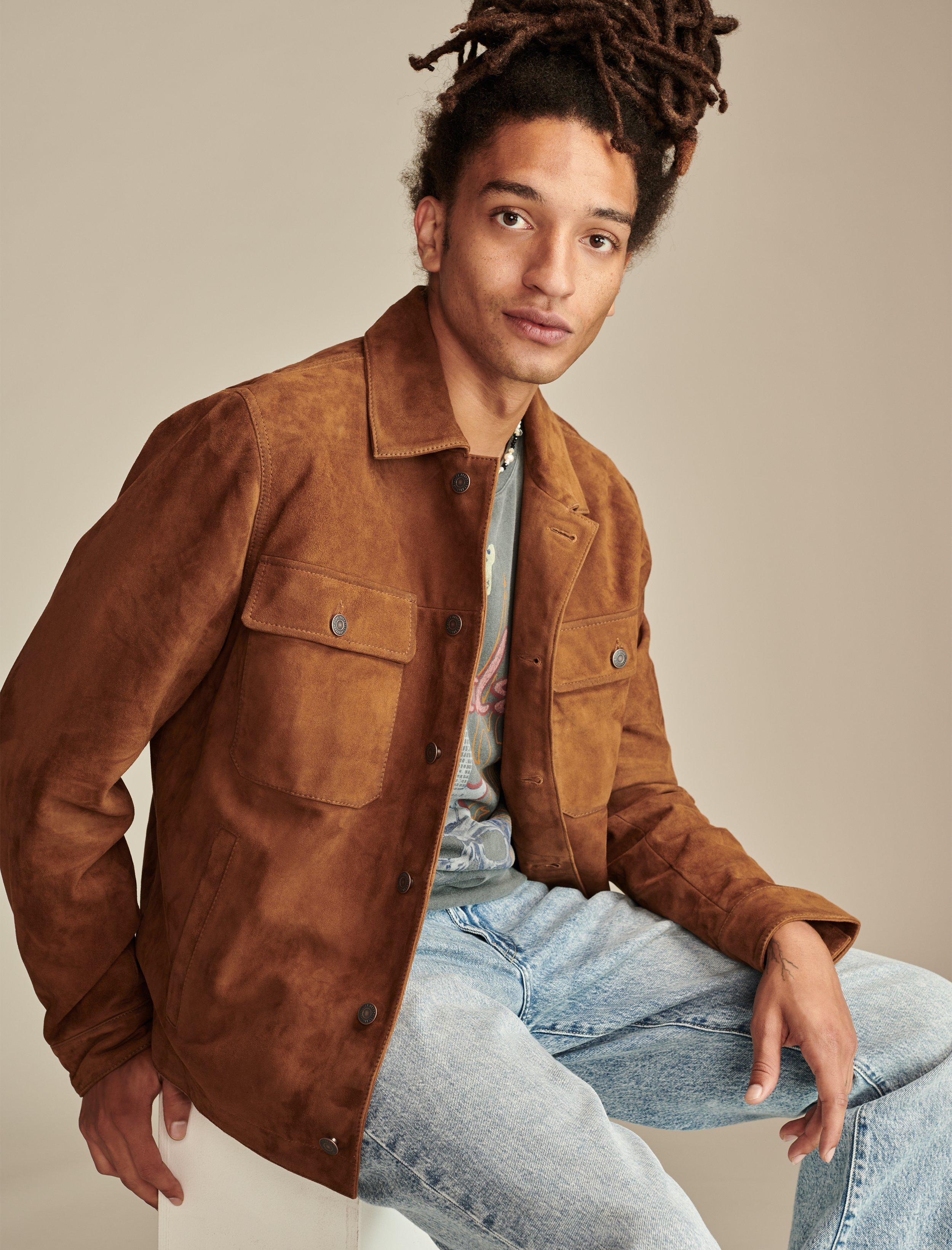 SUEDE SHIRT JACKET