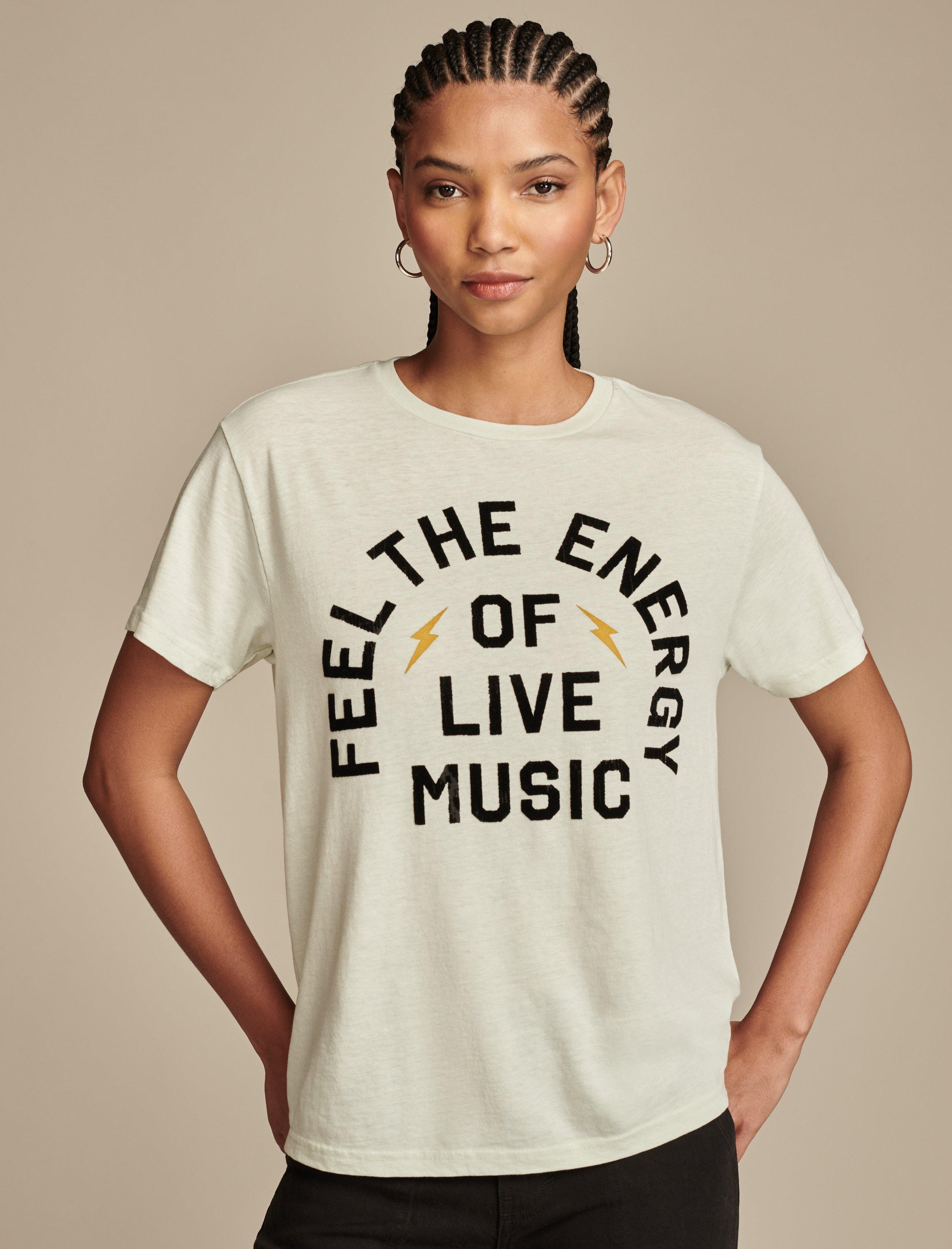 FEEL THE ENERGY OF LIVE MUSIC BOYFRIEND TEE