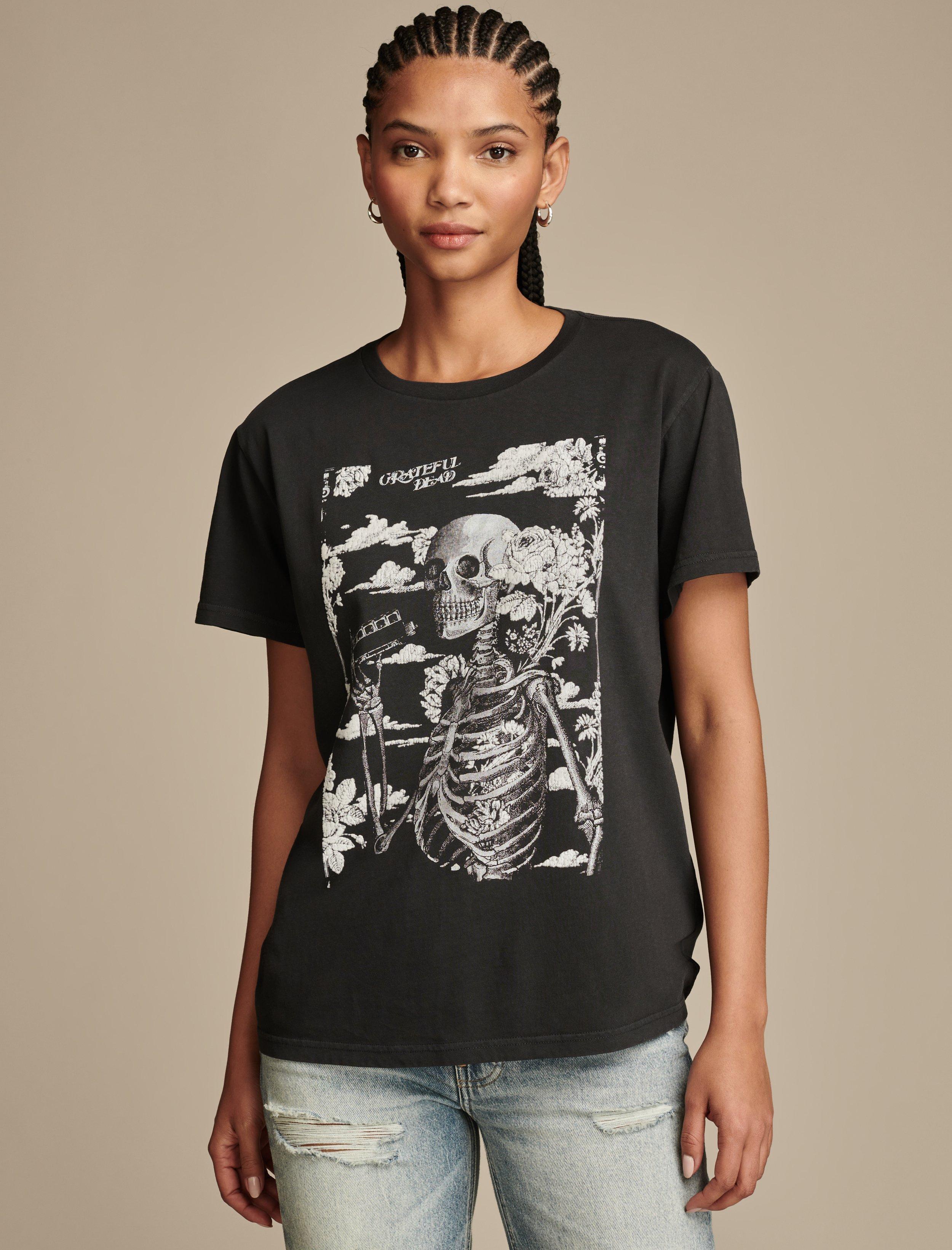 GRATEFUL DEAD SKELETON BOYFRIEND TEE