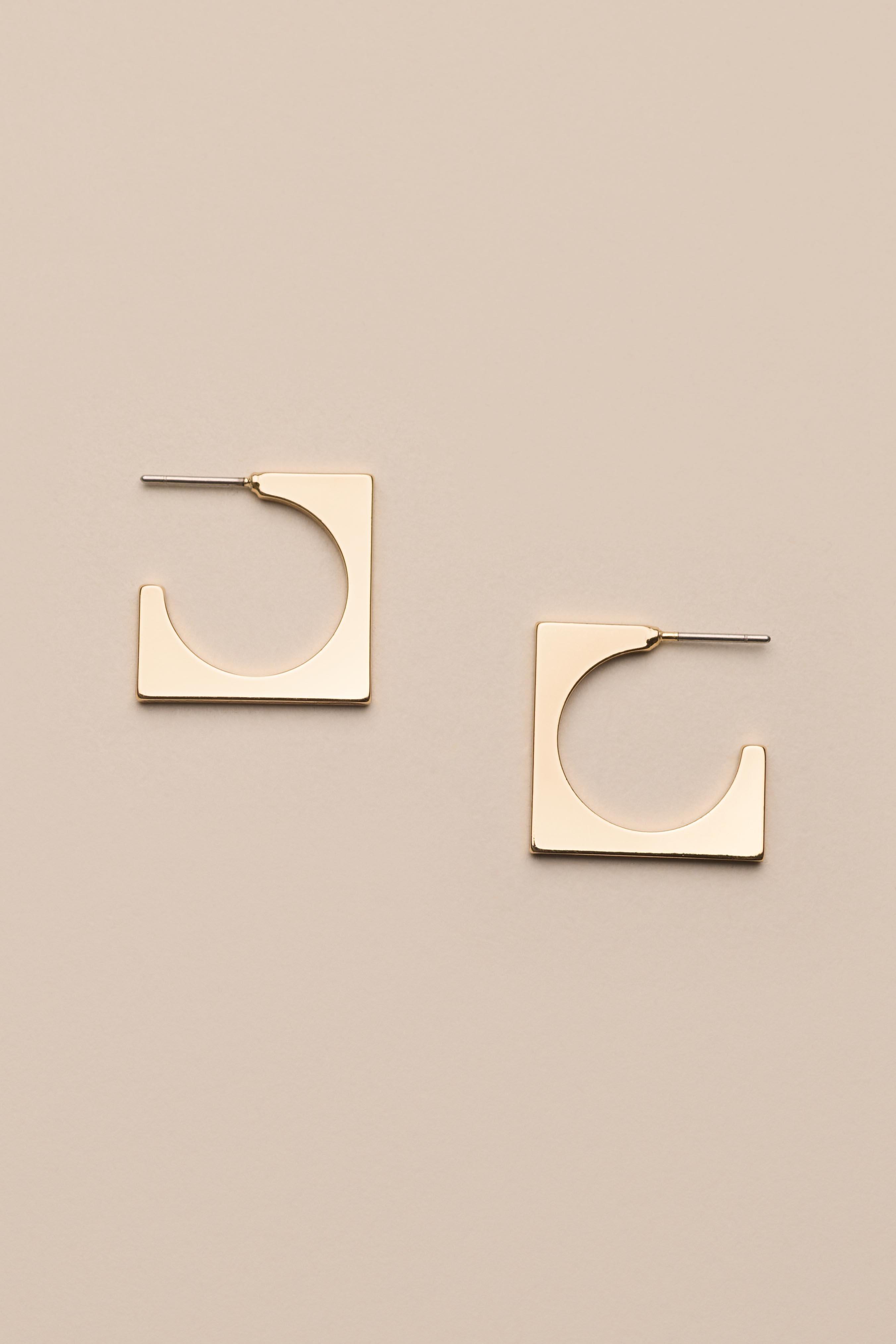 SQUARE HOOP EARRINGS