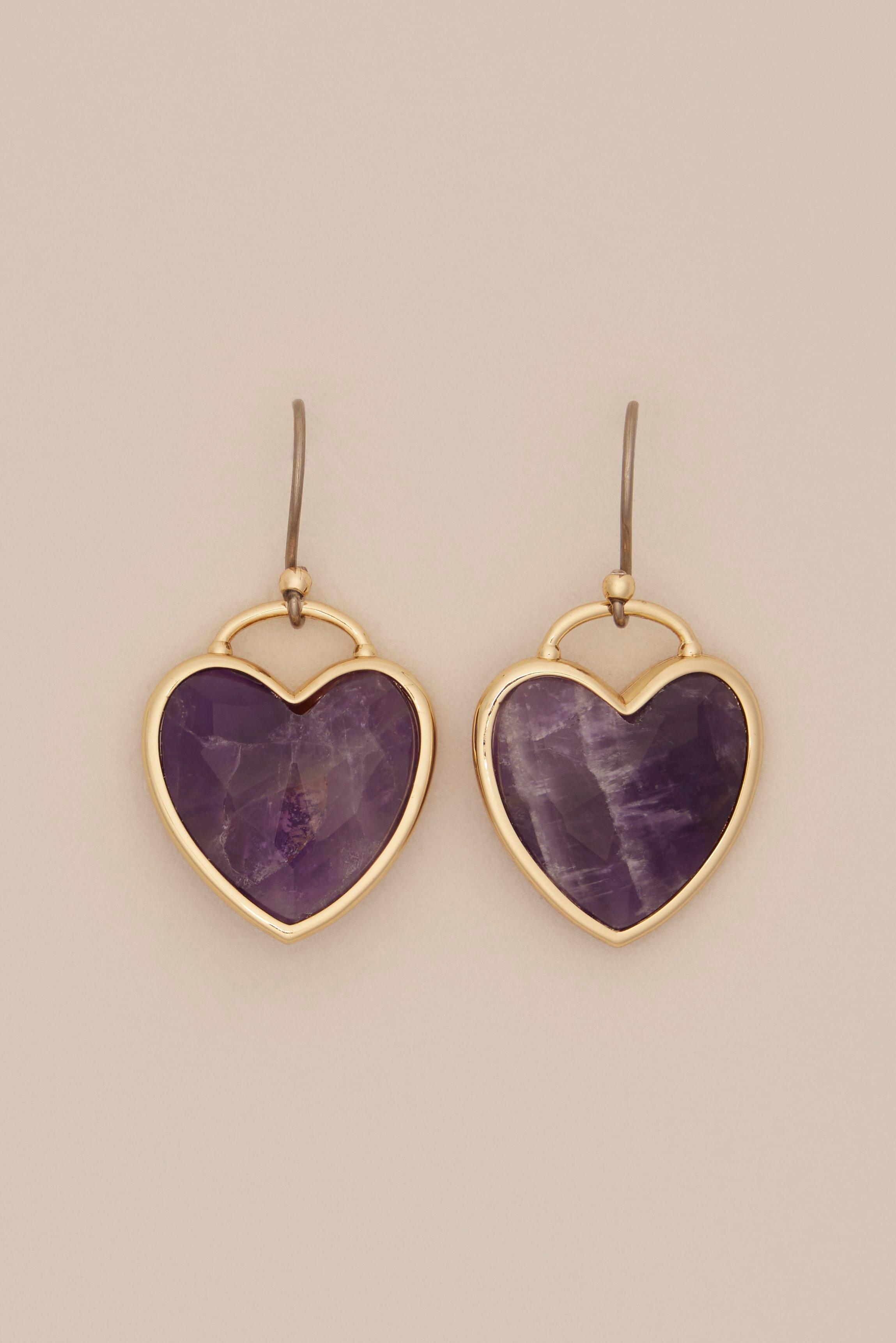 HEART DROP EARRINGS