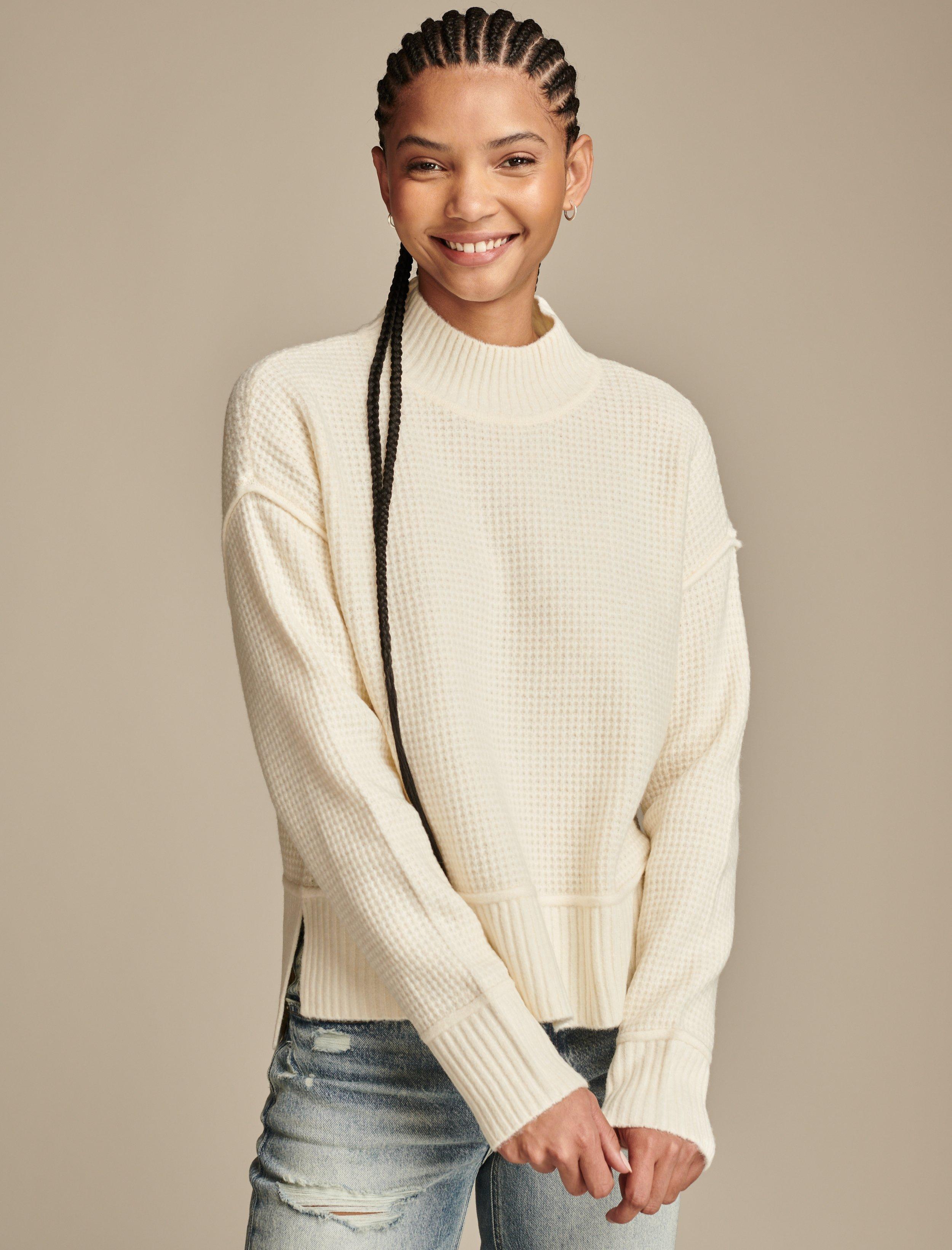 CLOUDSOFT MOCK NECK SWEATER