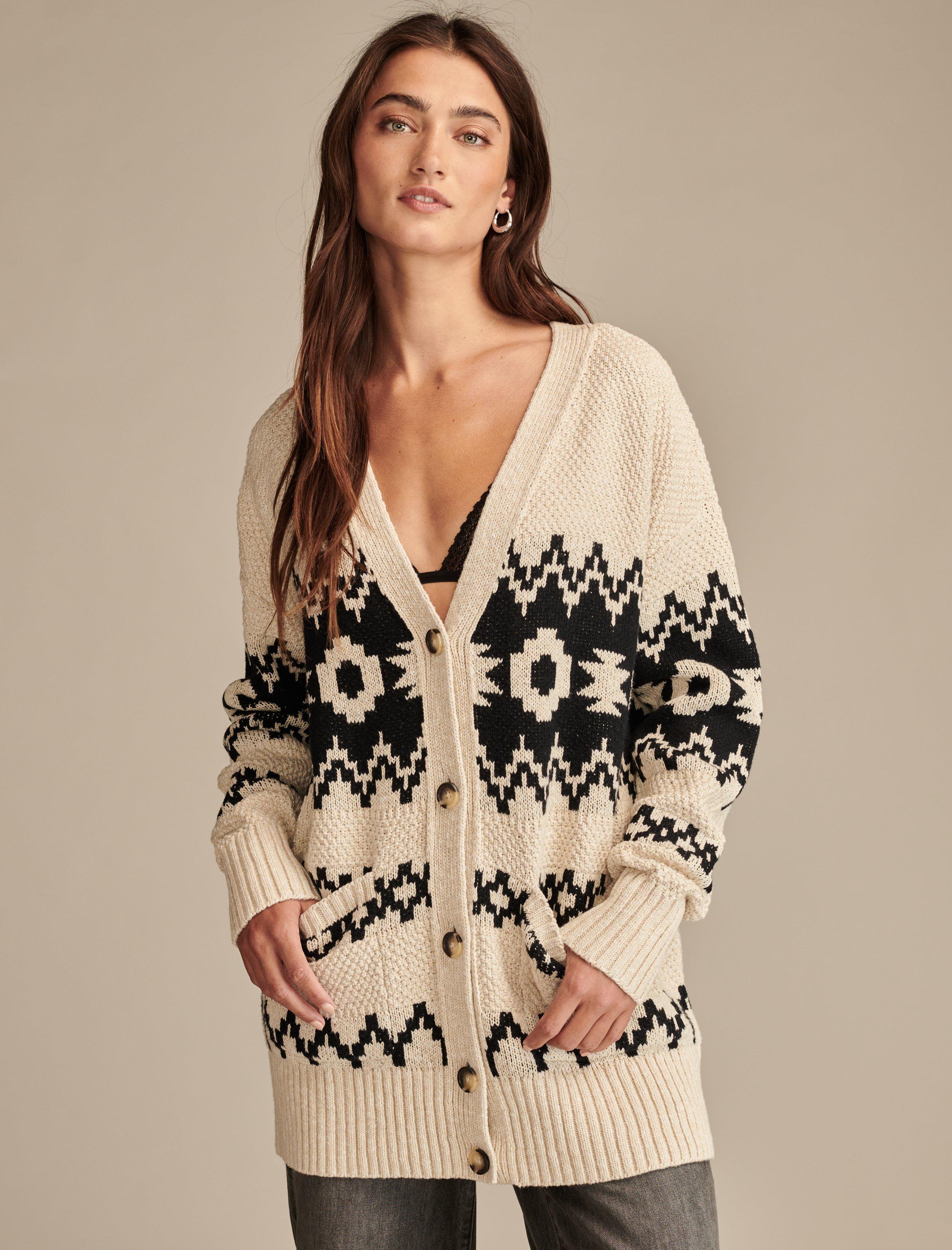 NOVELTY PATTERN CARDI