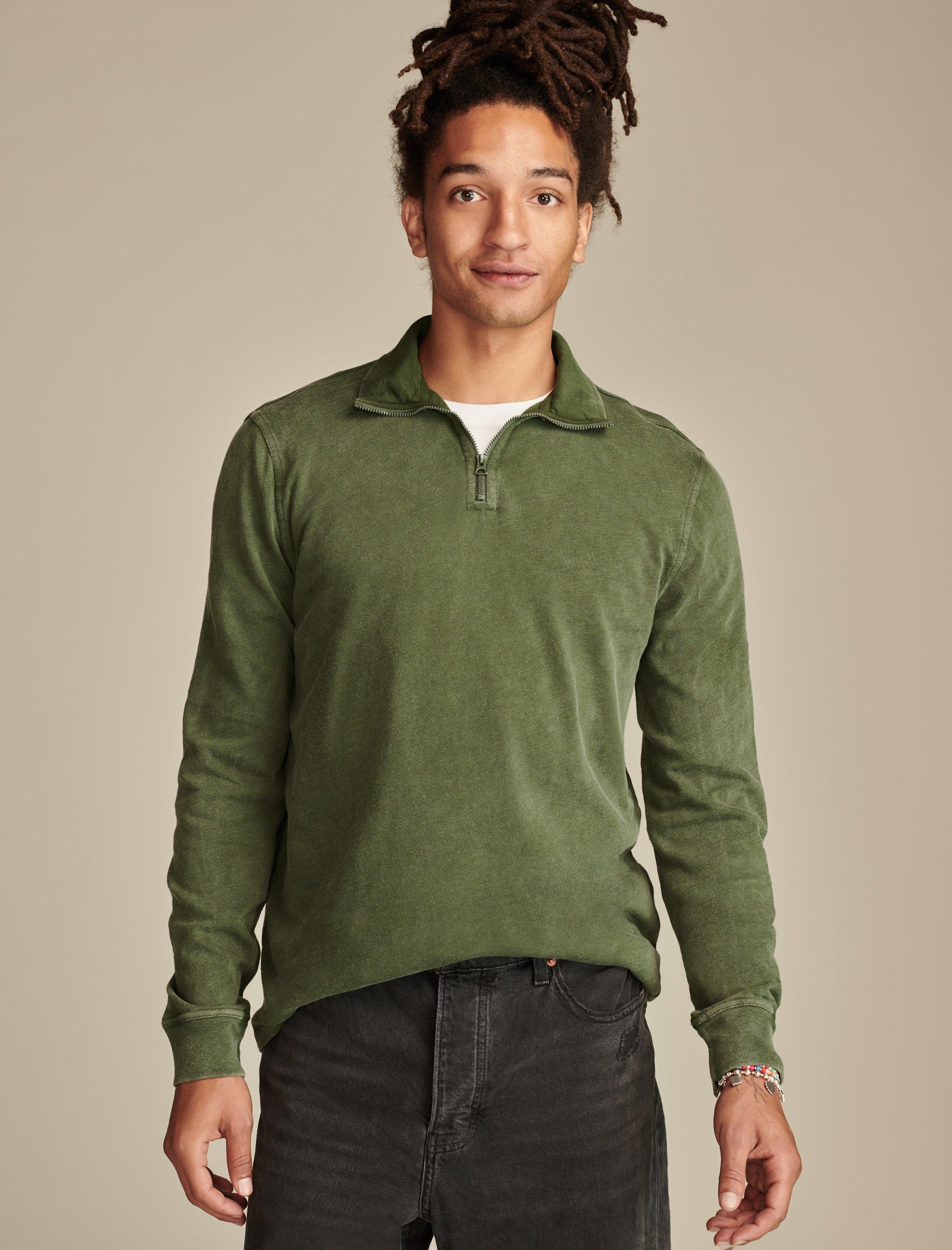 WEEKEND SLUB JERSEY QUARTER ZIP