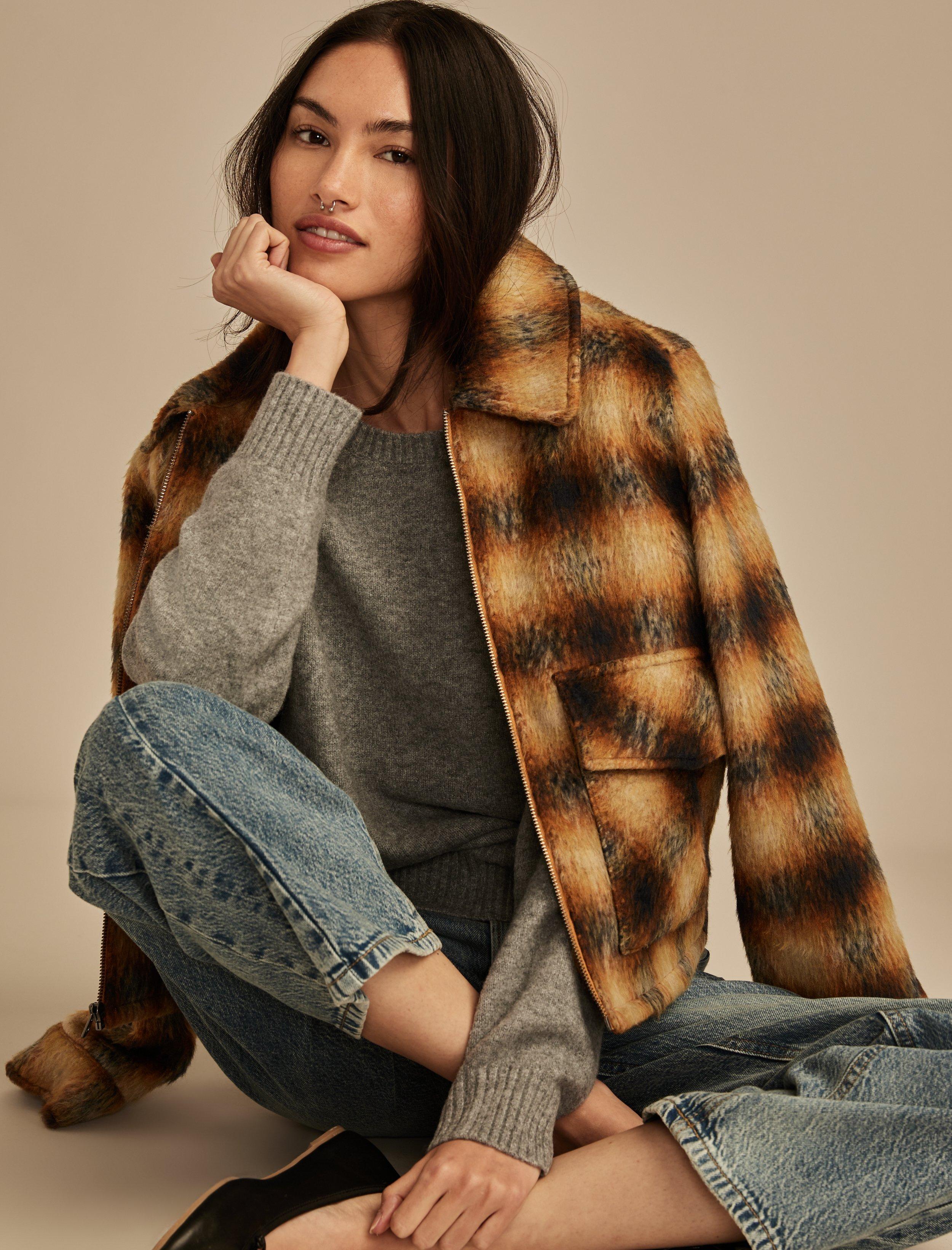 CROPPED PLAID JACKET