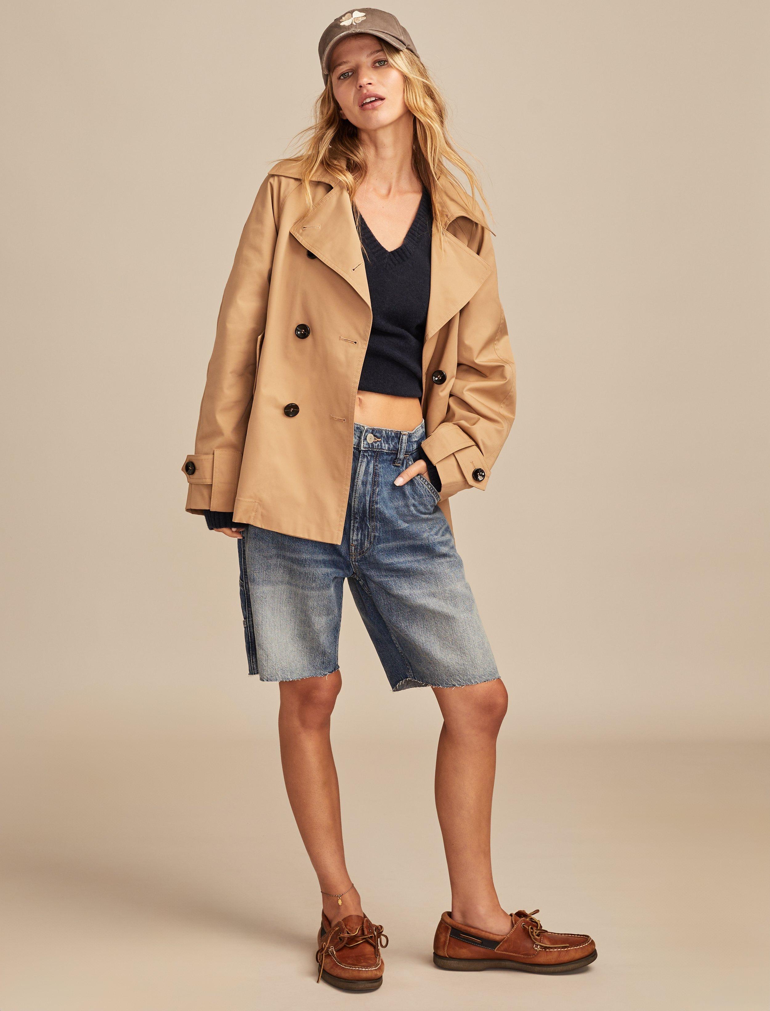 CROPPED TRENCH COAT