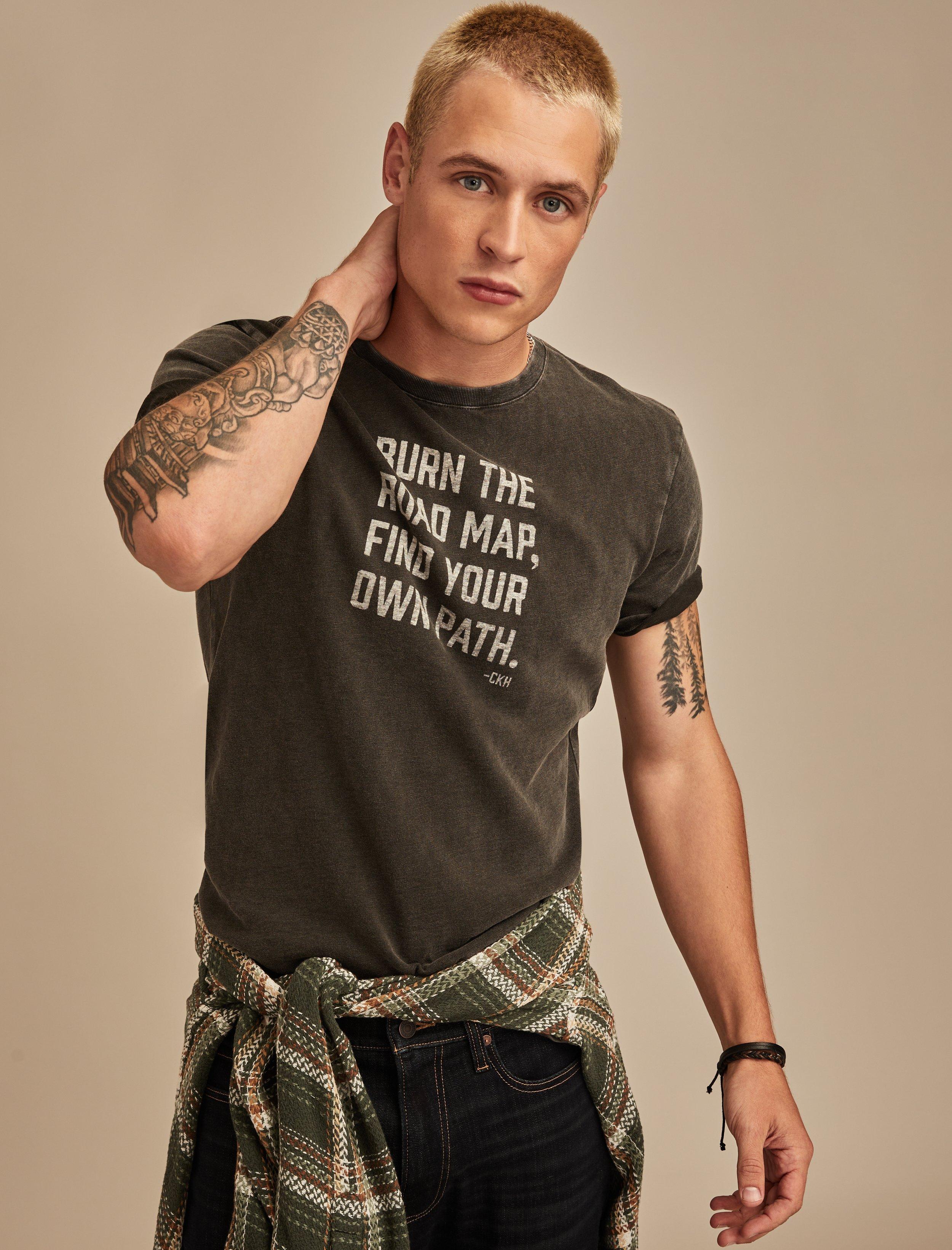 COLE HAUSER BURN THE ROAD MAP GRAPHIC TEE