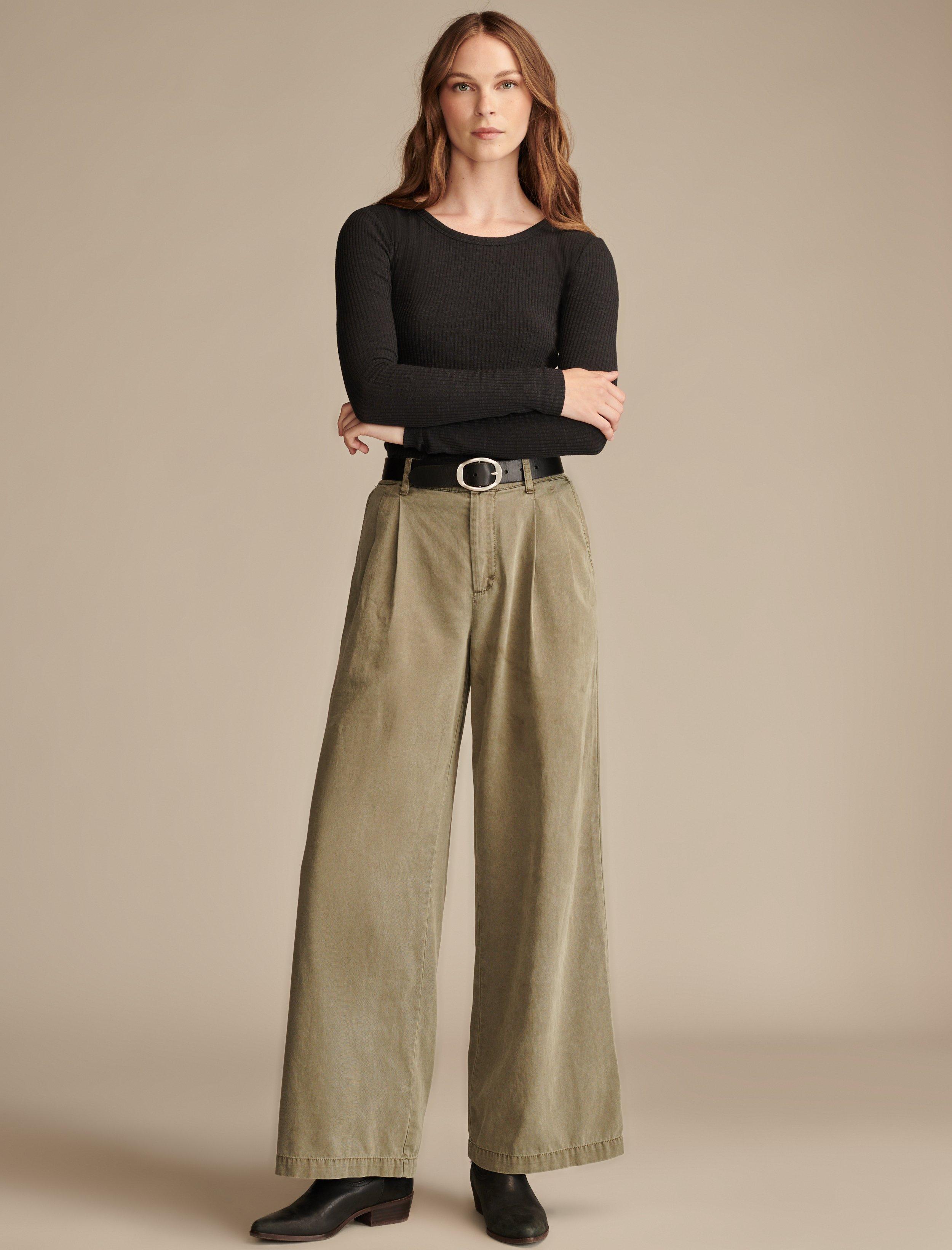 CLASSIC WIDE LEG PLEATED PANT