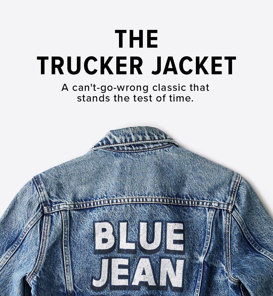 lucky brand leather trucker jacket