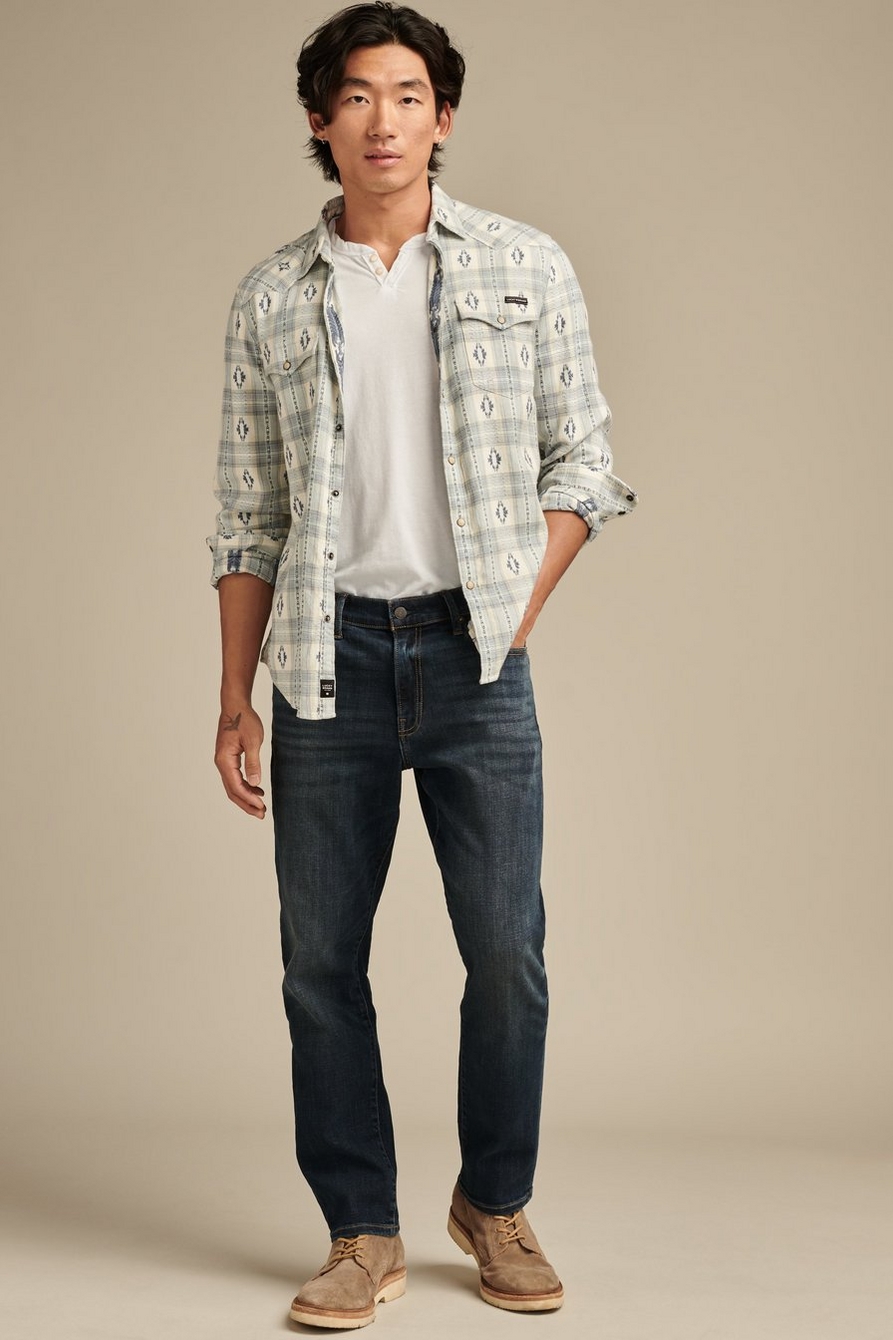 Lucky Brand,Men's Jeans."410 ATHLETIC SLIM " Mid Rise-Relaxed Fit-Tapered Leg 