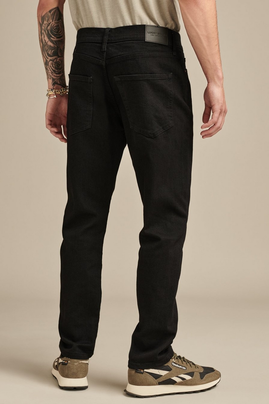 Large Size 40 42 Men's Black Jeans New Cotton Elastic Straight