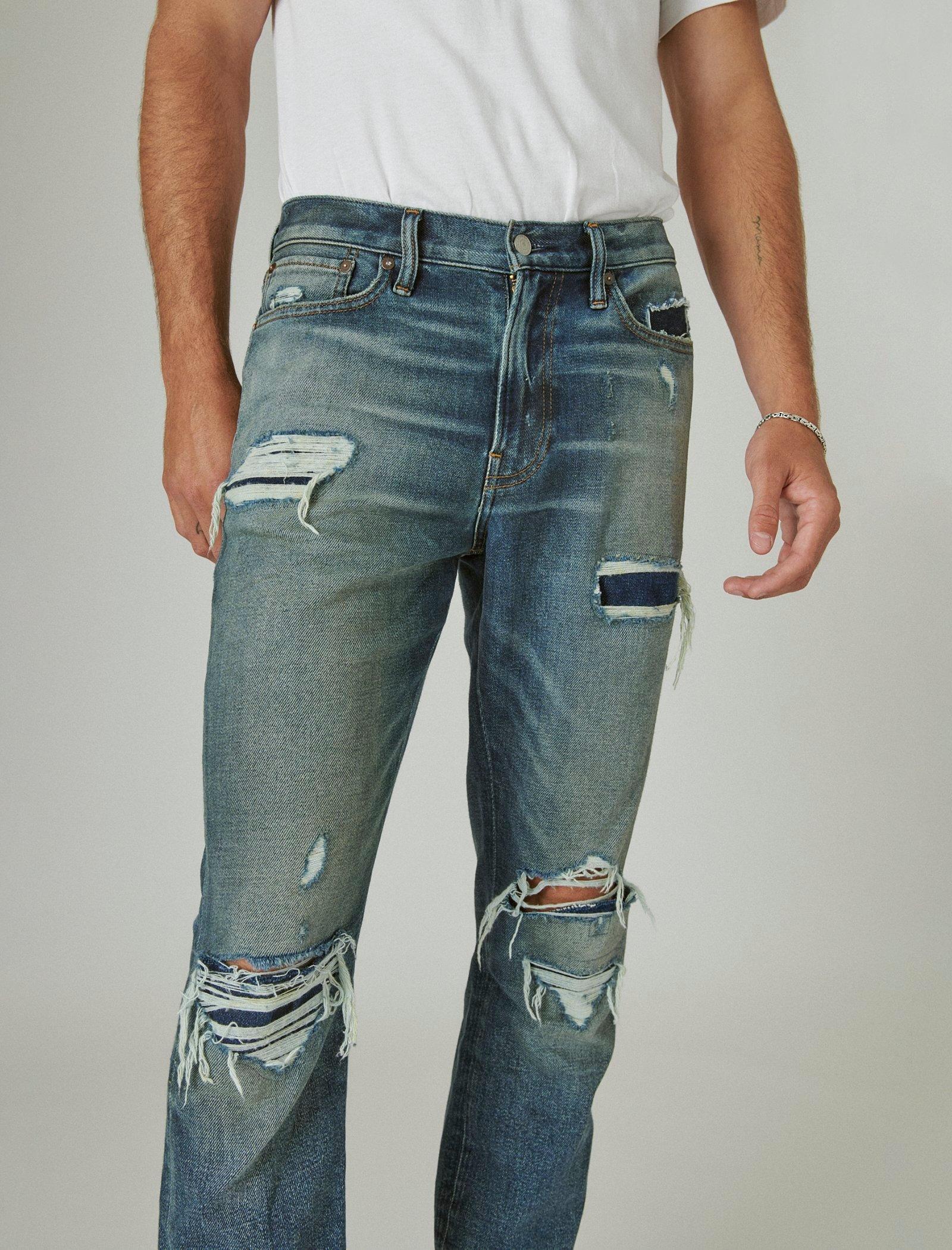 lucky brand tapered jeans