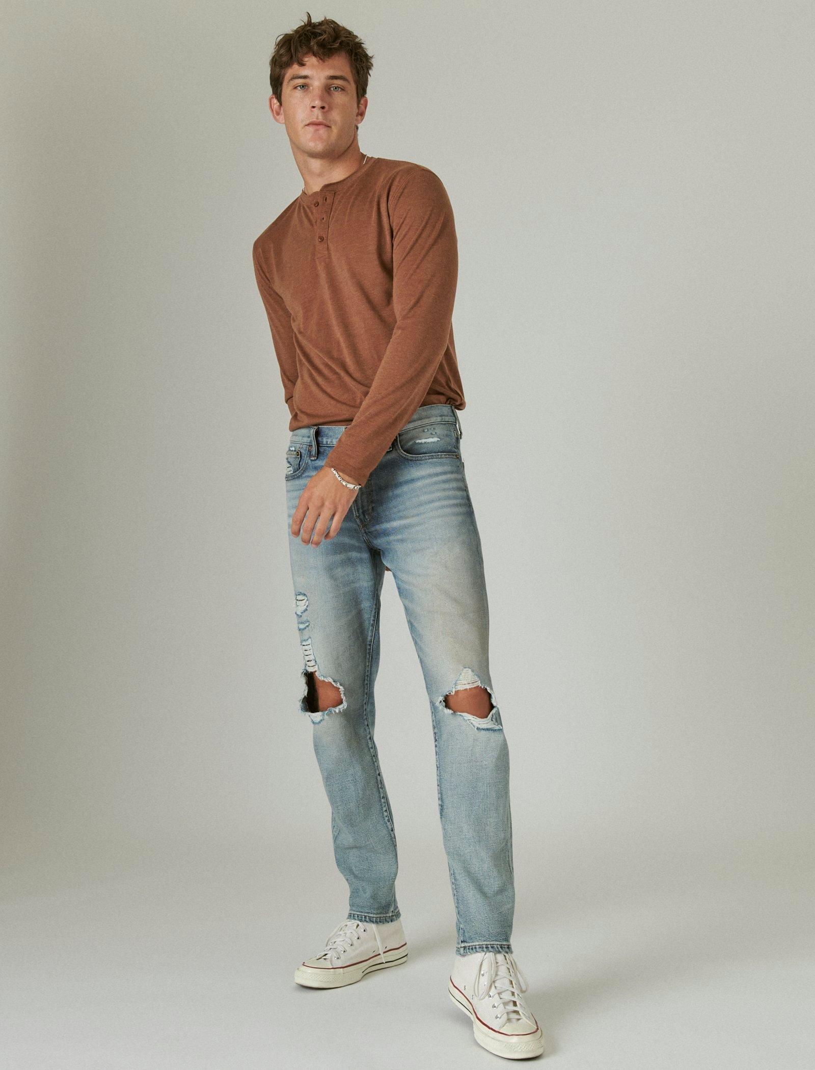 athletic slim jeans