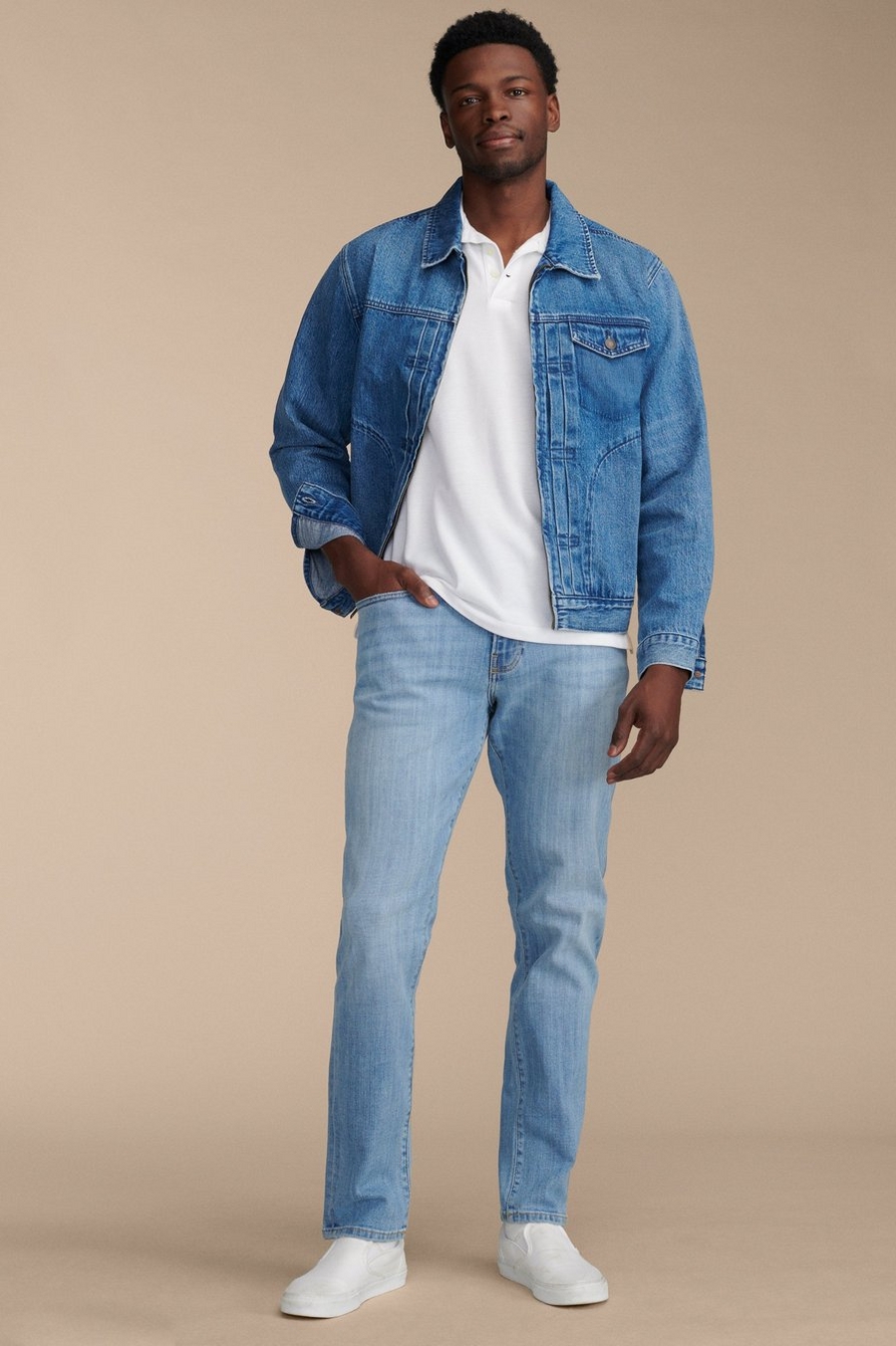 Men's Slim Fit Stretch Light Blue Jeans